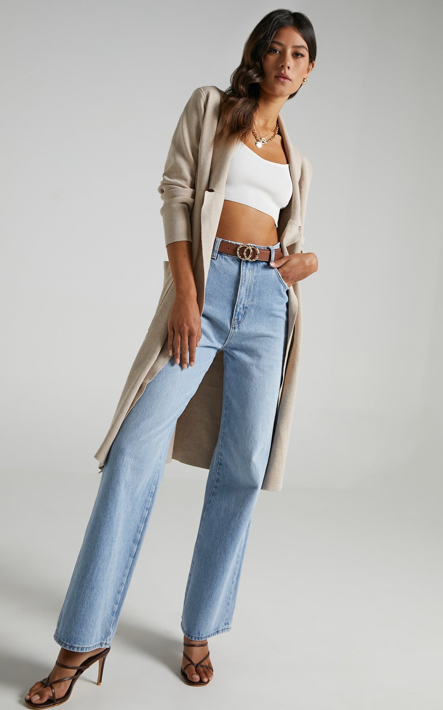 Around The World Coat In Beige