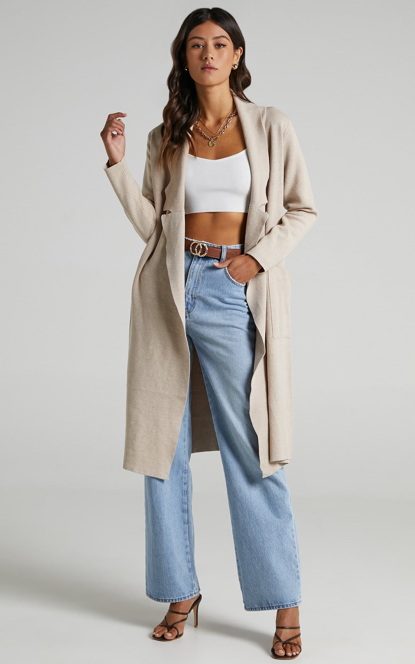 Around The World Coat In Beige