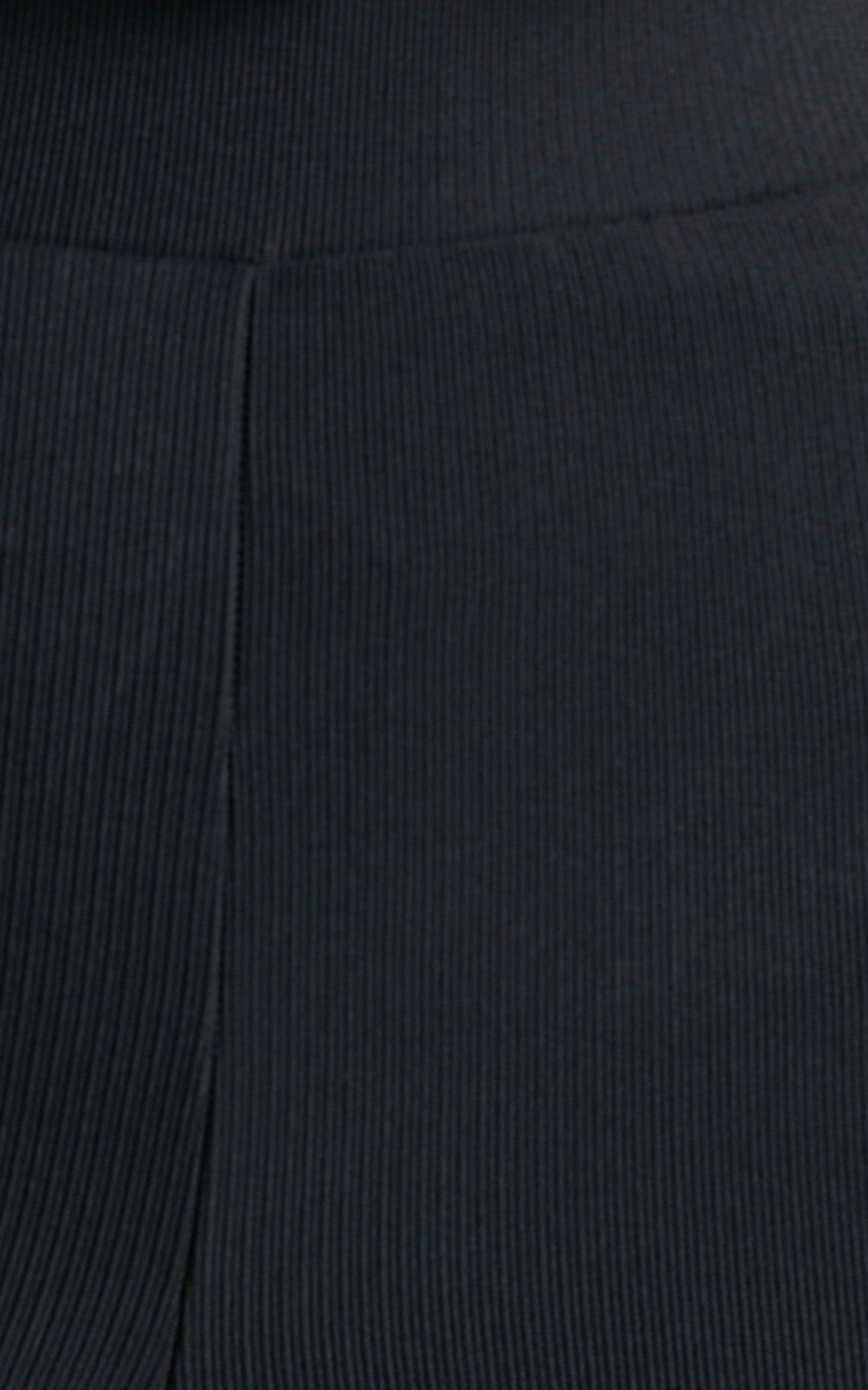 Aspen Pants - High Waisted Split Hem Jersey Pants in Black