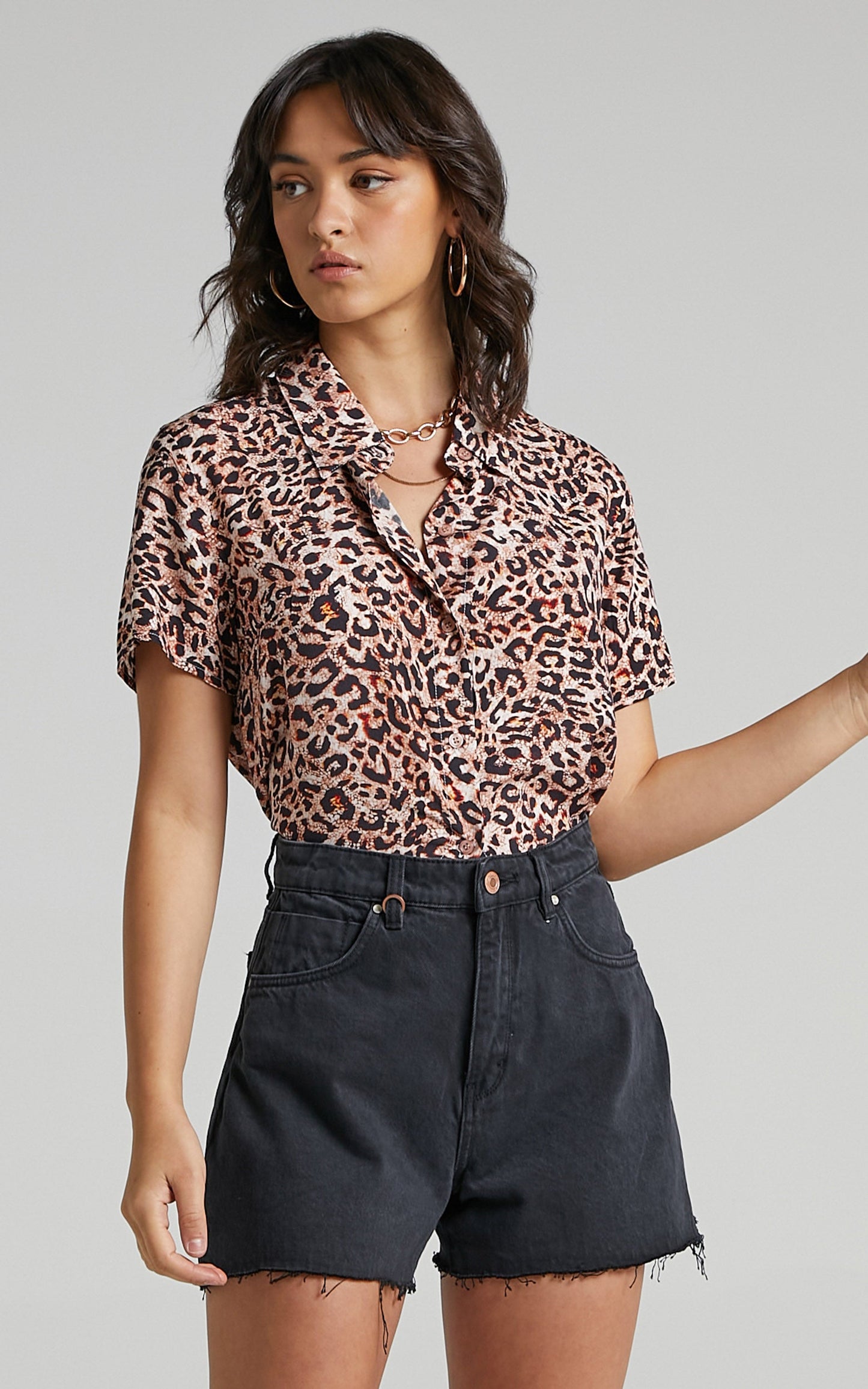 Astra Stars Shirt in Leopard