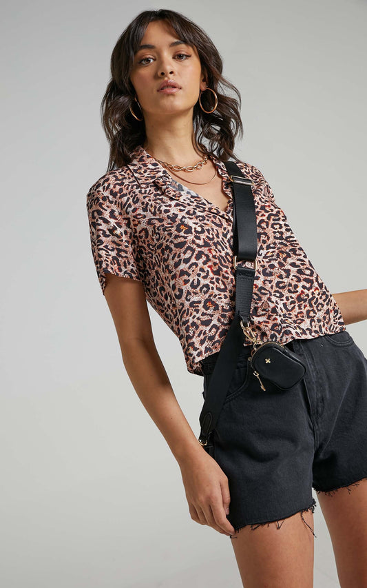 Astra Stars Shirt in Leopard