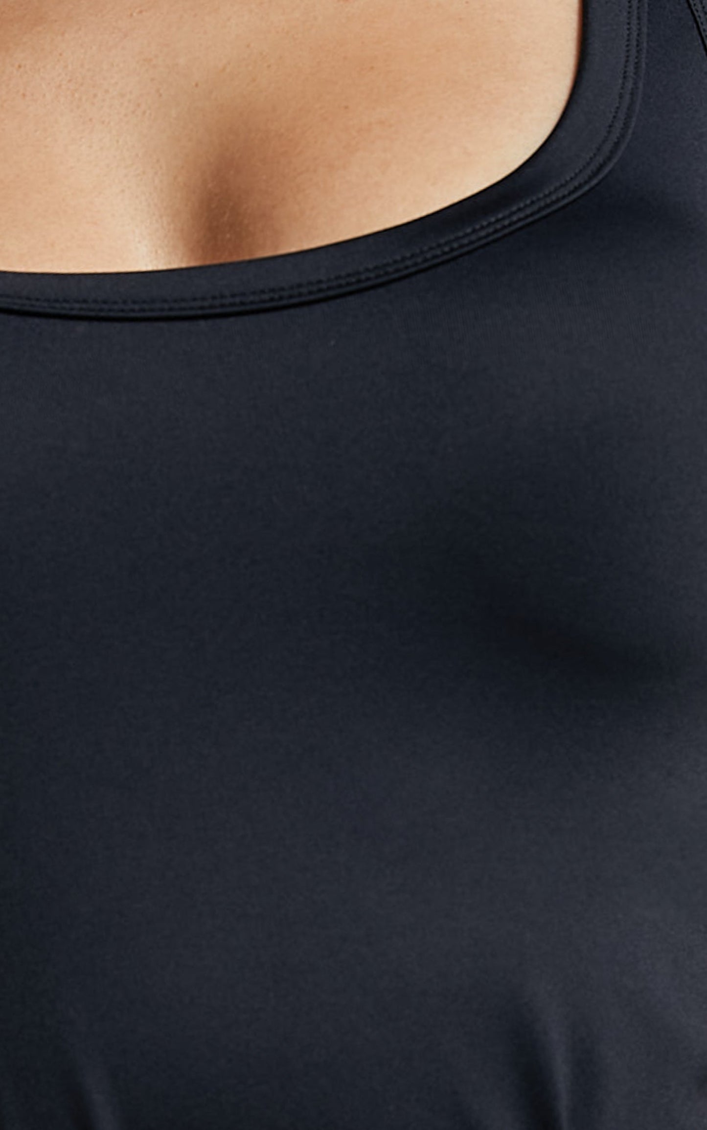 Astraea Bodysuit - Scoop Neck in Black