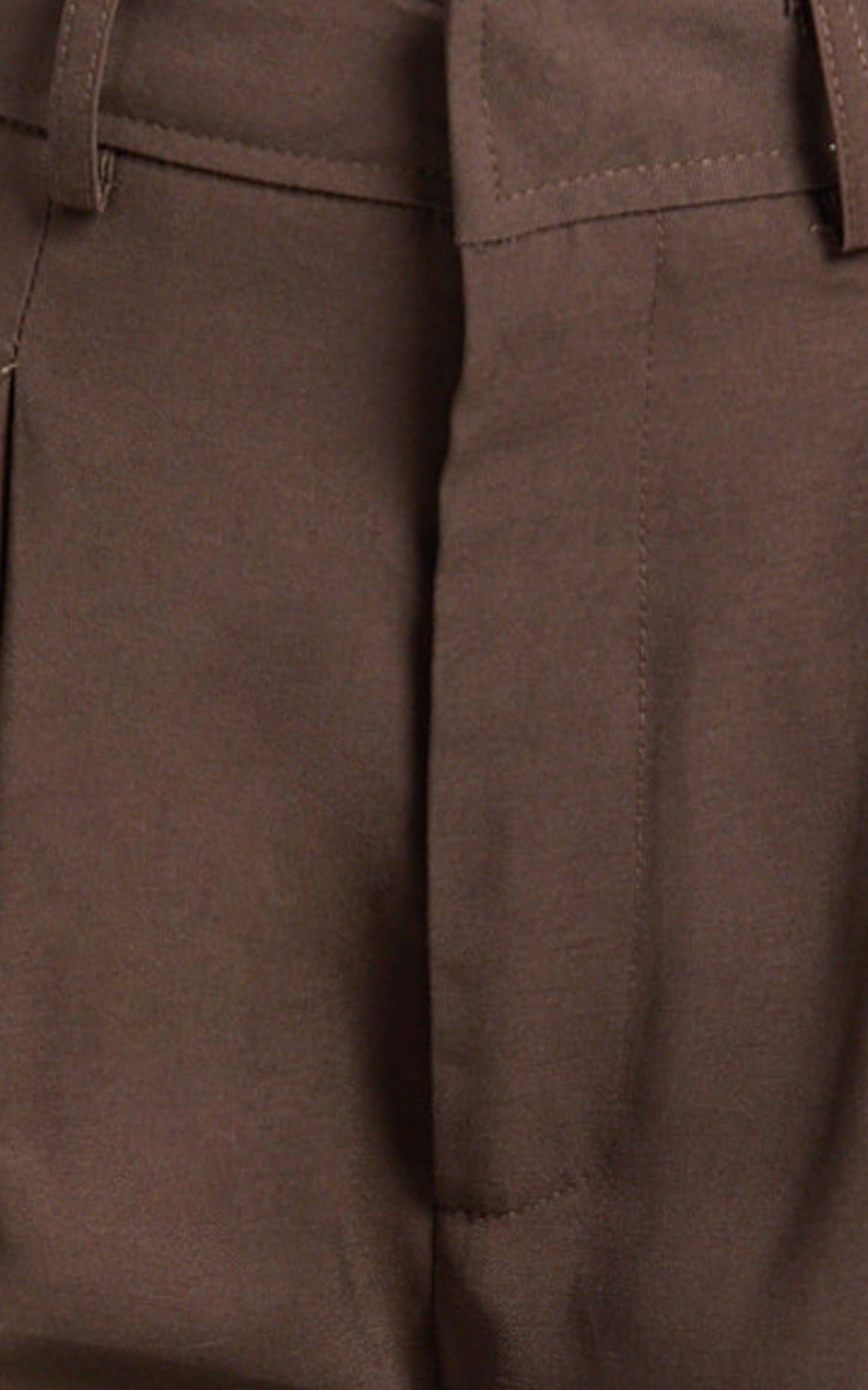 Augustus Pants - High Waisted Wide Leg Tailored Pants in Dark Oak