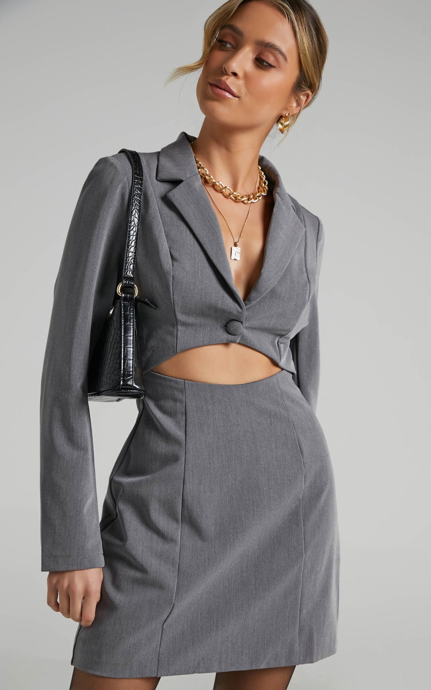 Aviva Dress in Grey
