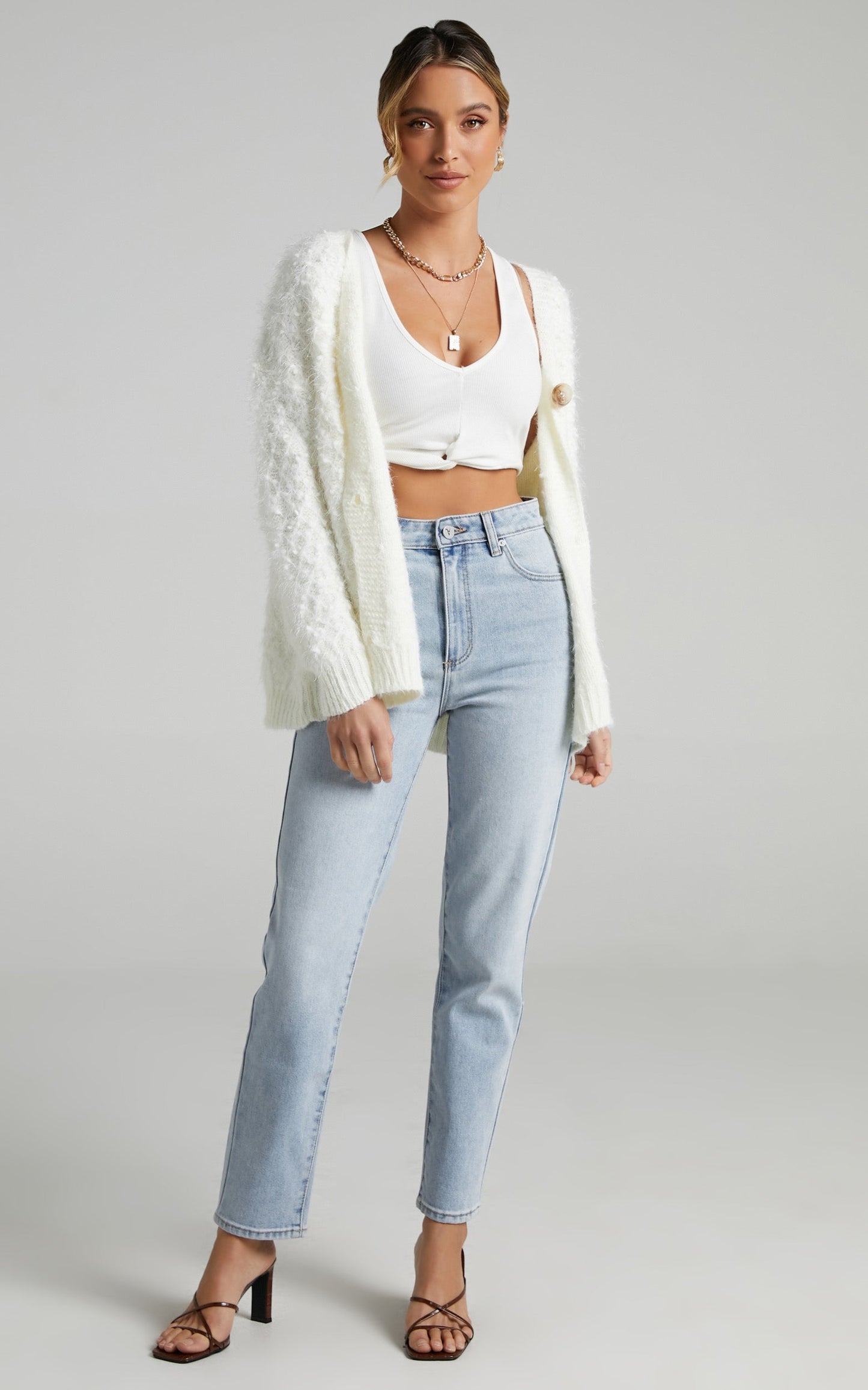 Axel Cardigan in White