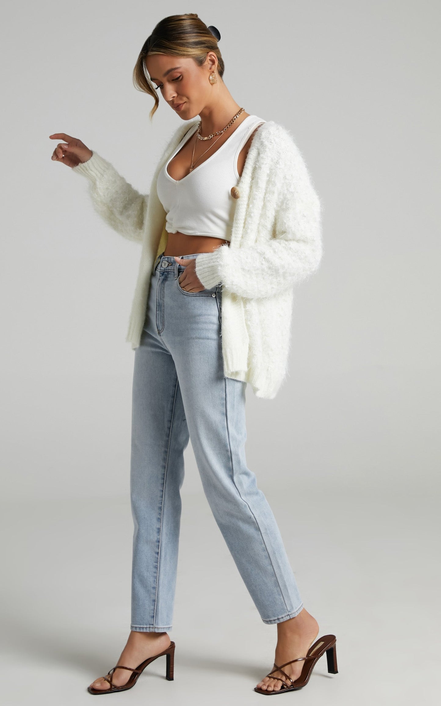 Axel Cardigan in White