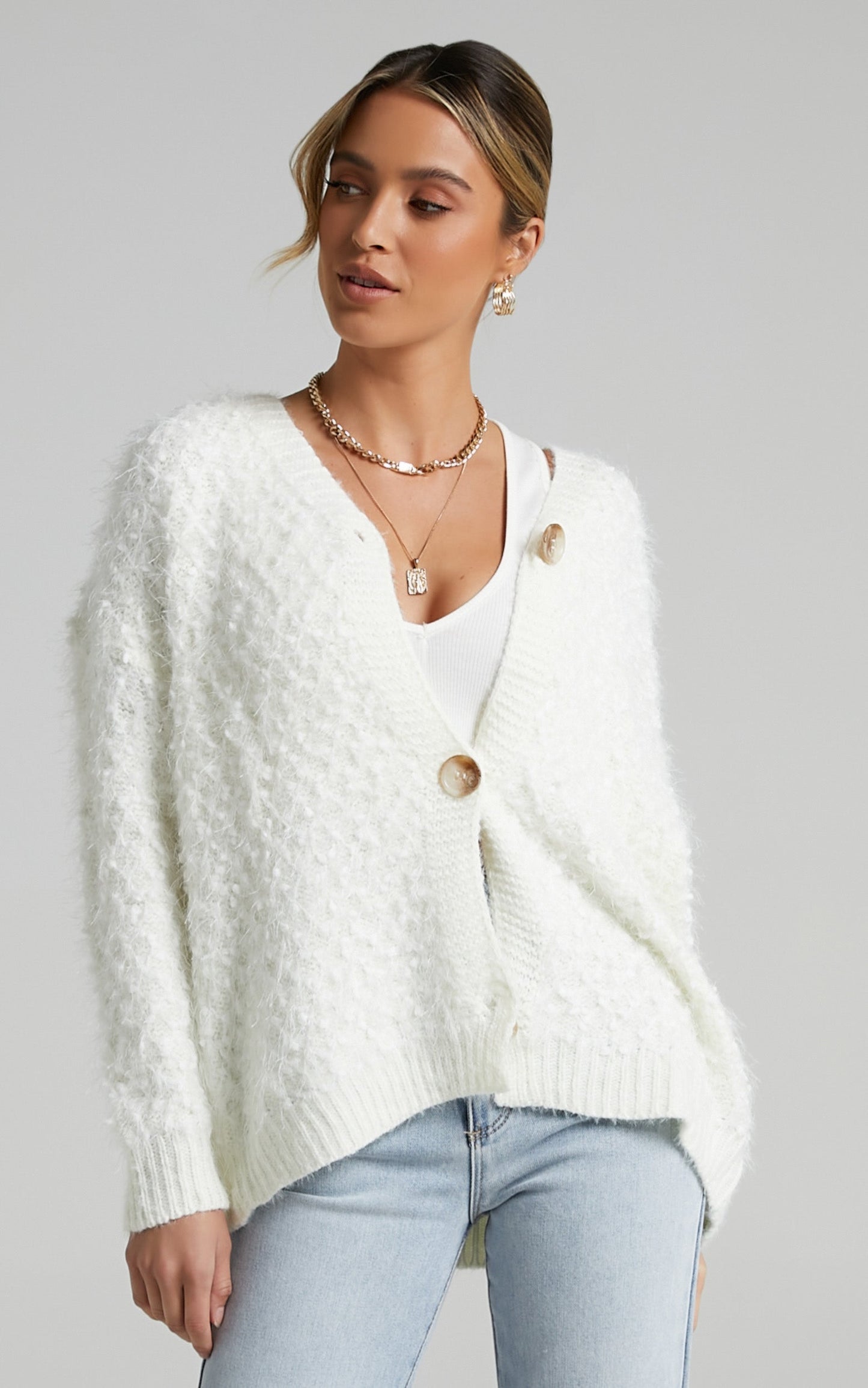Axel Cardigan in White