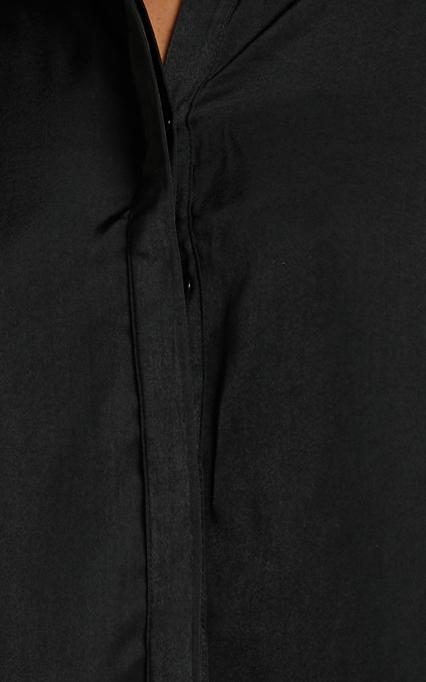 Azurine Shirt - Oversized Button Up Shirt in Black