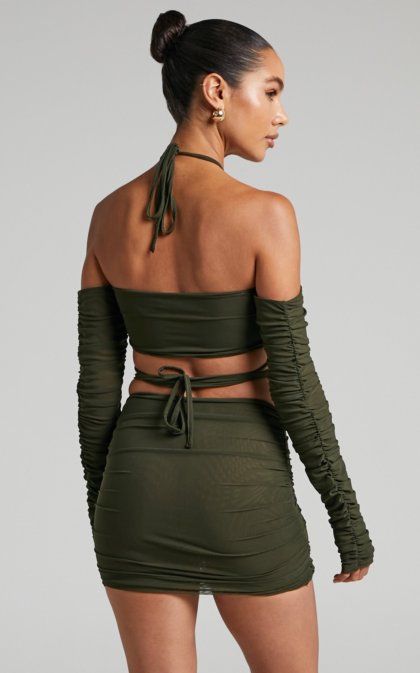 BY DYLN - LUMI CROP in Dark Green