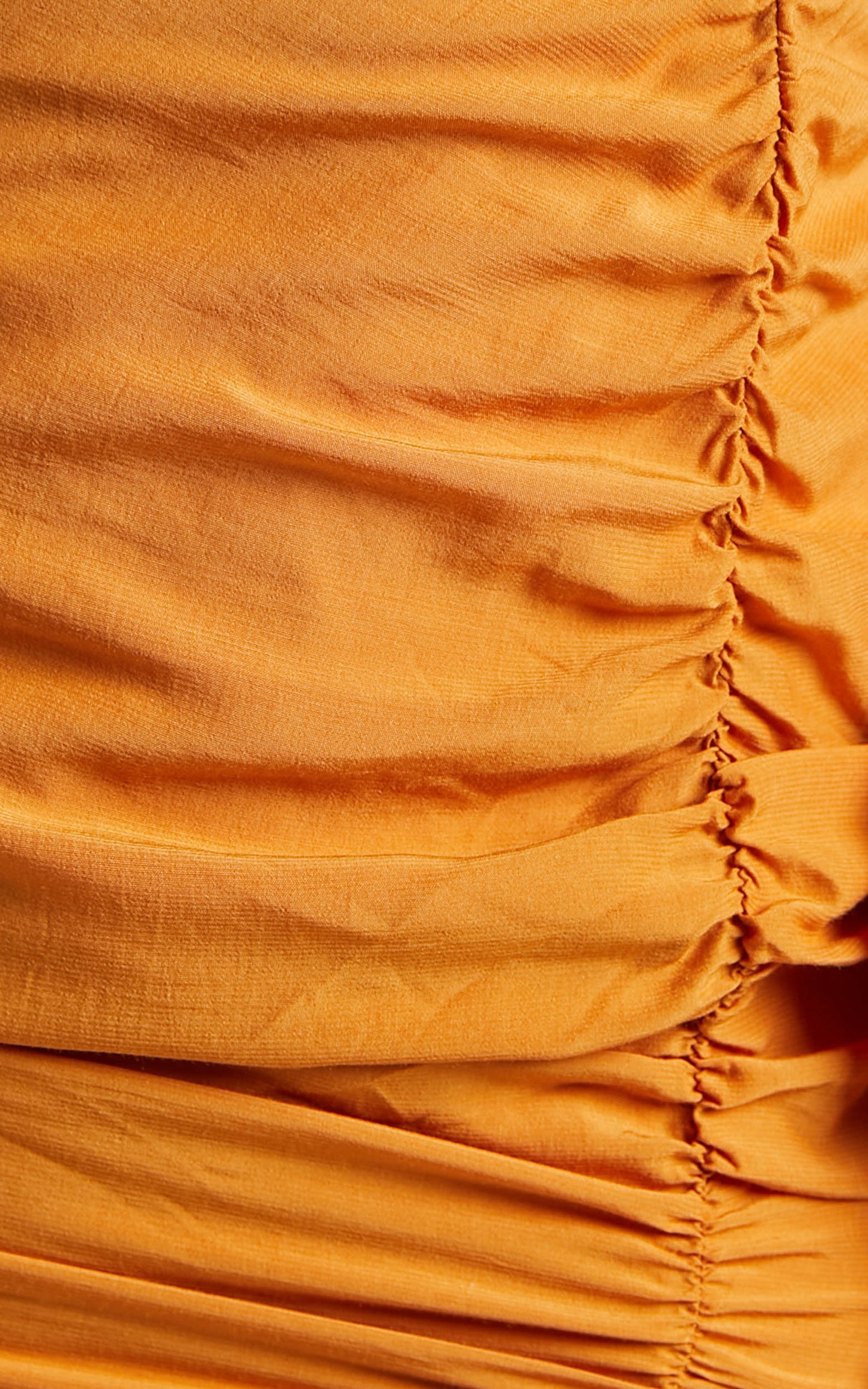 Beatrix Drawstring Detail Mini Dress in Orange