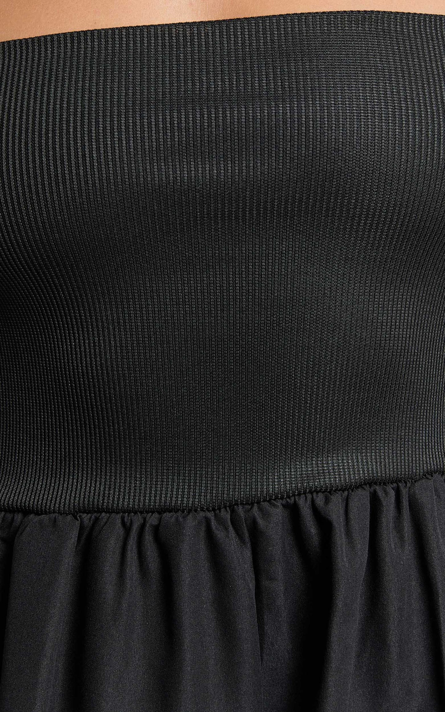 Becky Playsuit - Fit and Flare Pocket Detail Playsuit in Black
