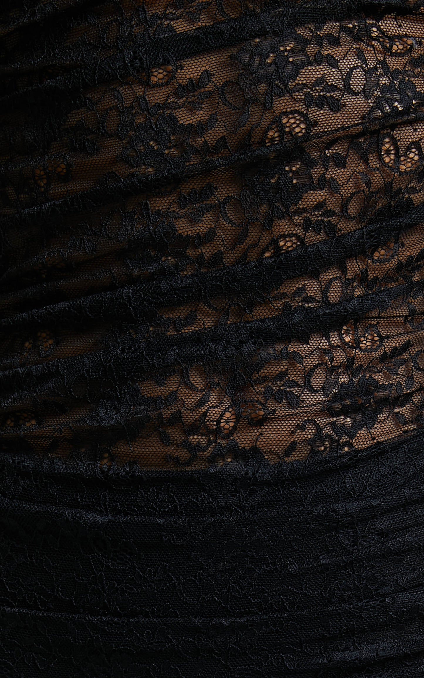 Lioness - Beguile Lace Mini Dress in Black