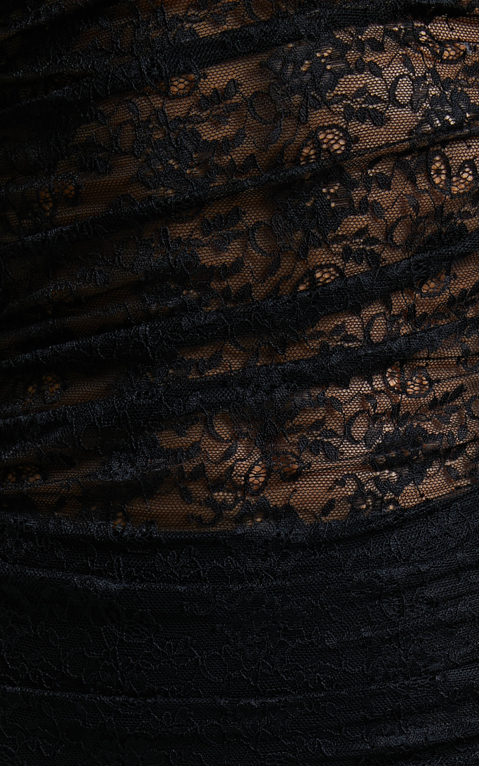 Lioness - Beguile Lace Mini Dress in Black