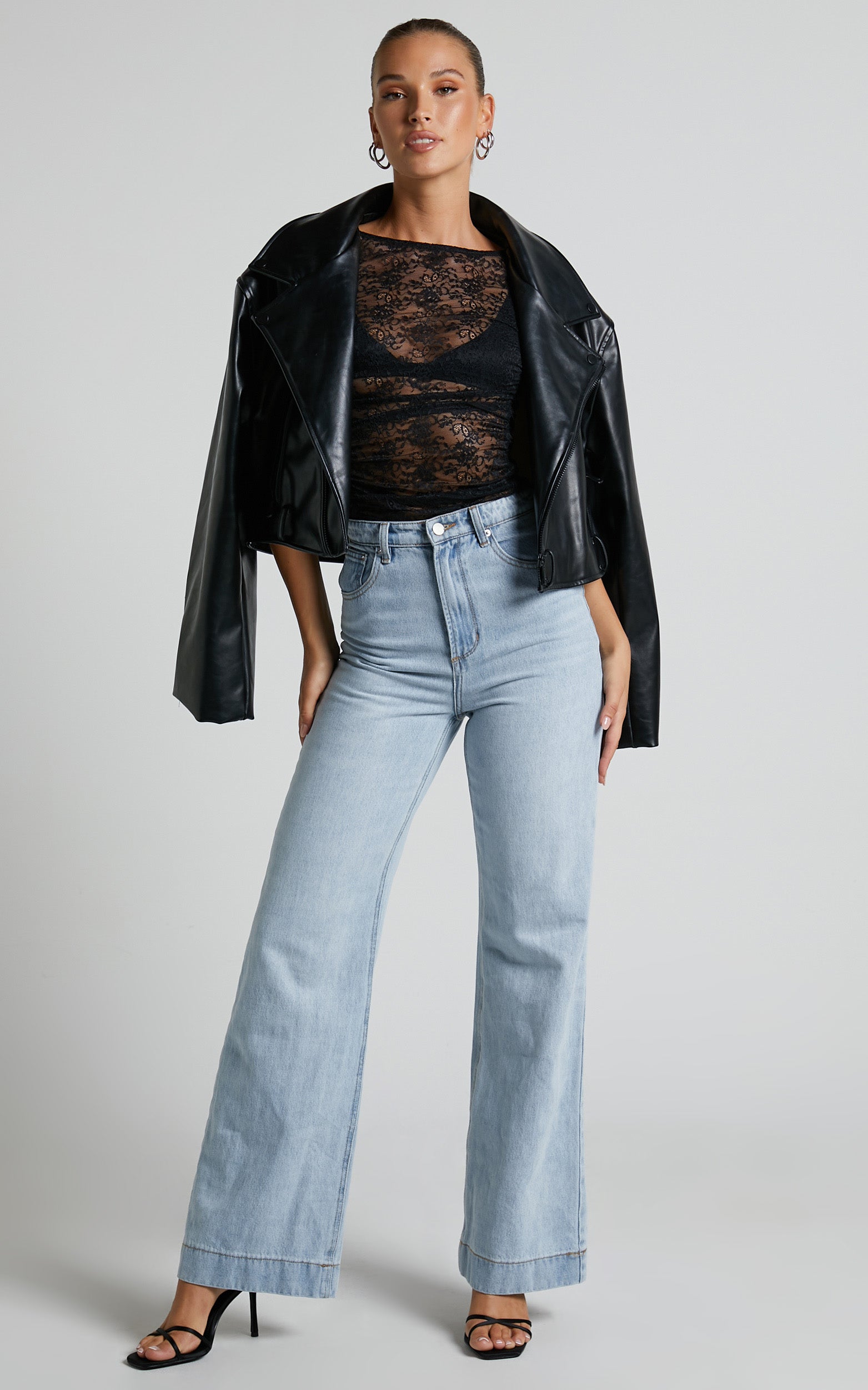 Lioness - Beguile Lace Top in Onyx
