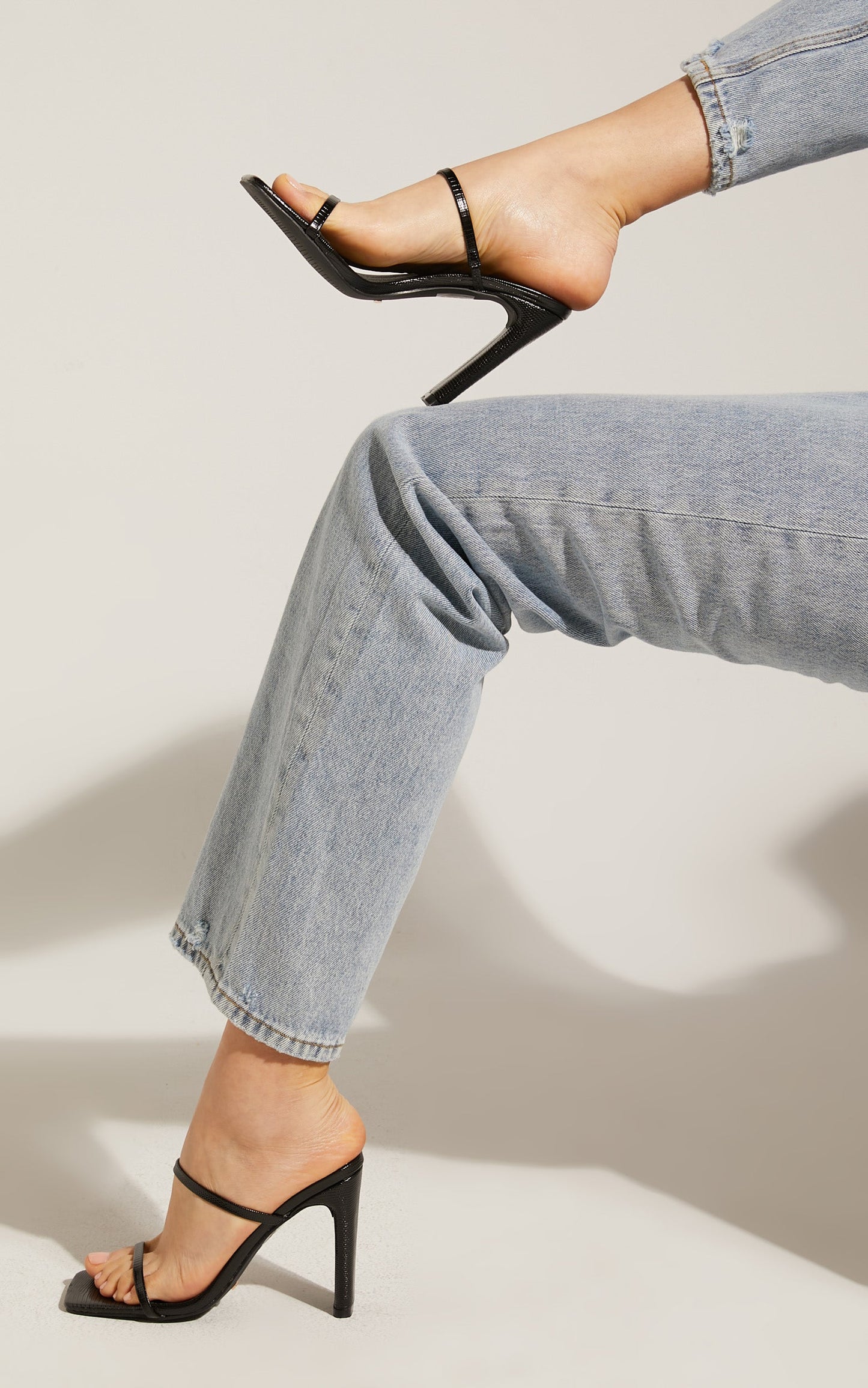 Billini - Colter Heels in Black PU