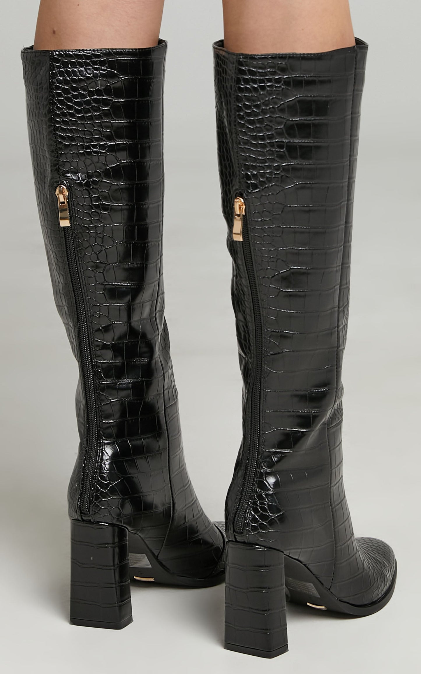 Billini - Oaklie Boots in Black Croc