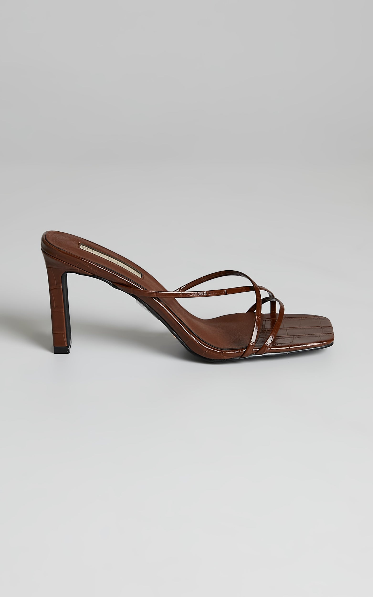 Billini - Oakly Heels in Espresso Croc