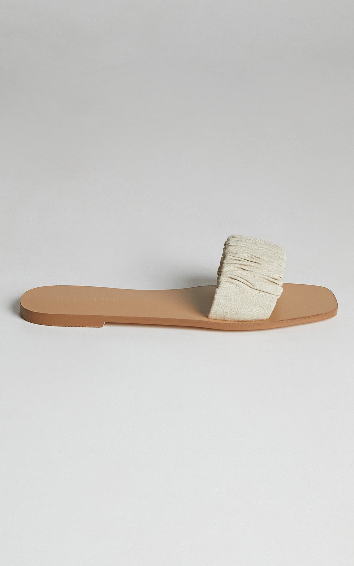 Billini - Ohanna Slides in Cream Linen