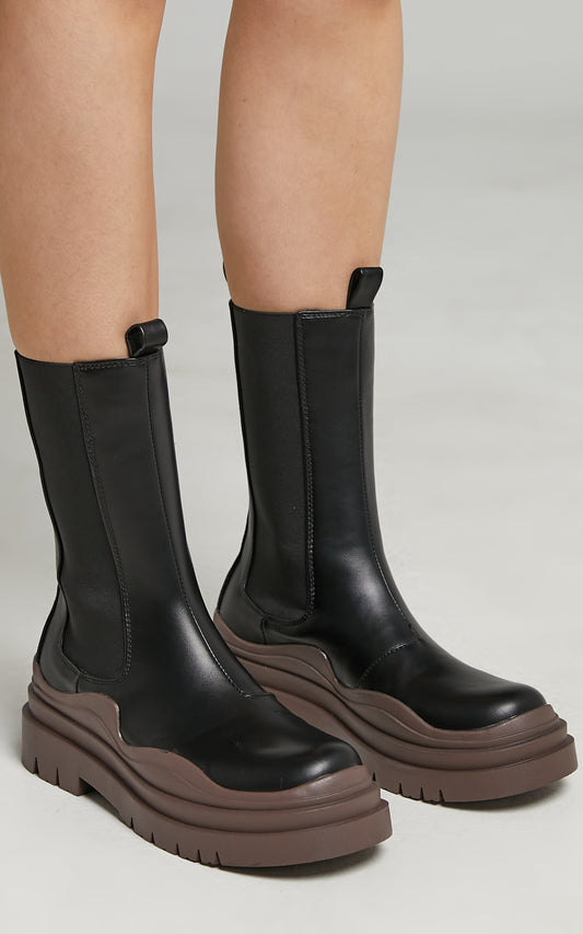 Billini - PORTLAND Boots in Black - Chocolate