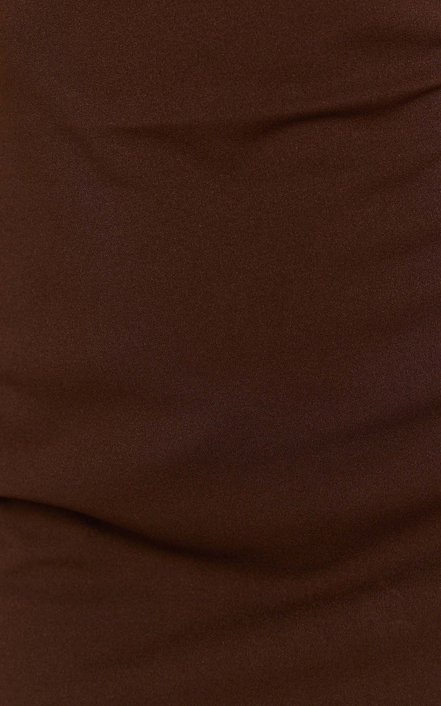 Bindi Boat Neck Bodycon Mini Dress in Chocolate