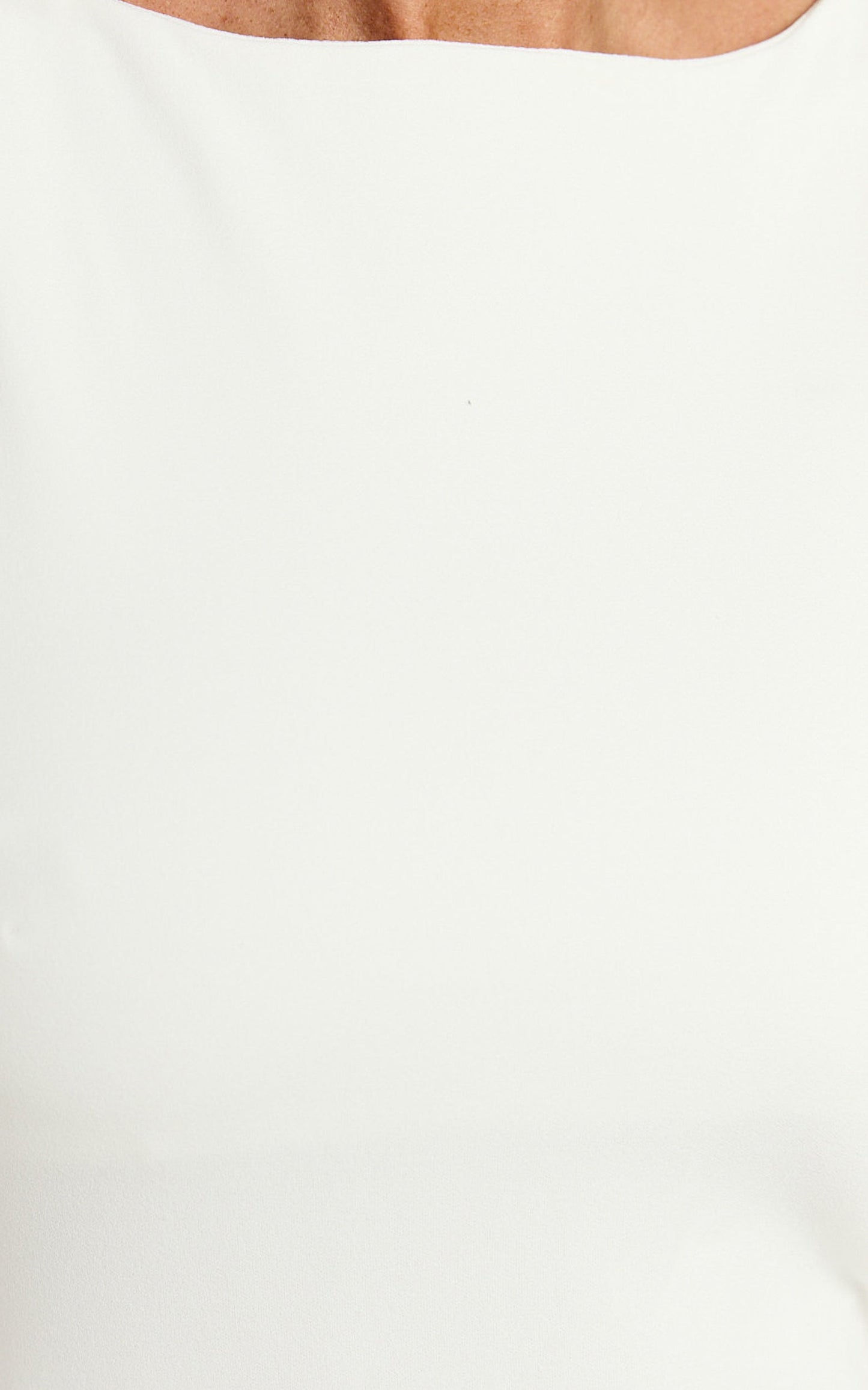 Bindi Boat Neck Bodycon Mini Dress in White