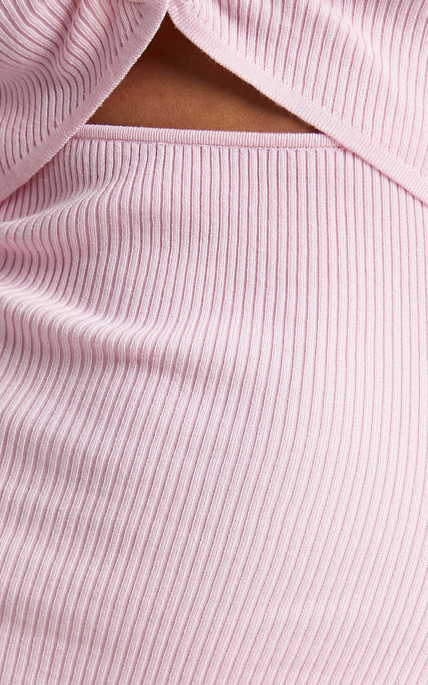 Binky Knit Dress in Ice Pink