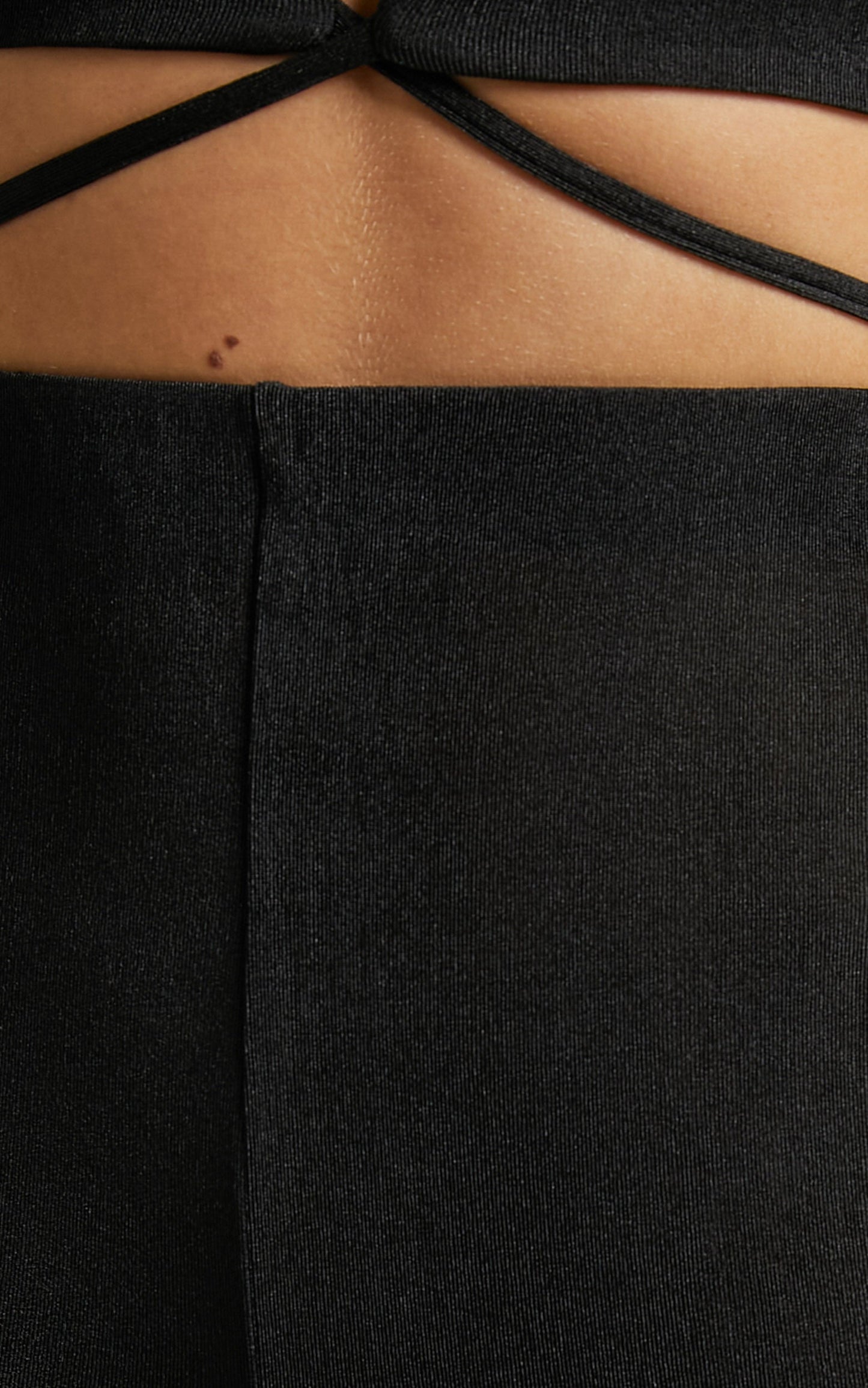 Bluebell Cross Over Halter Neckline Jumpsuit in Black