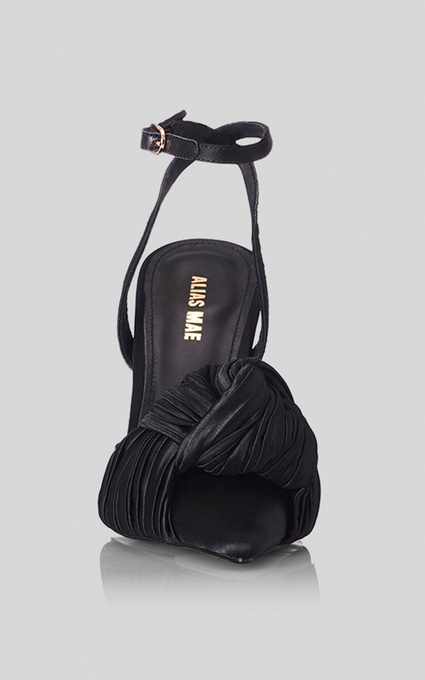 Alias Mae - Bonnie Heels in Black Satin