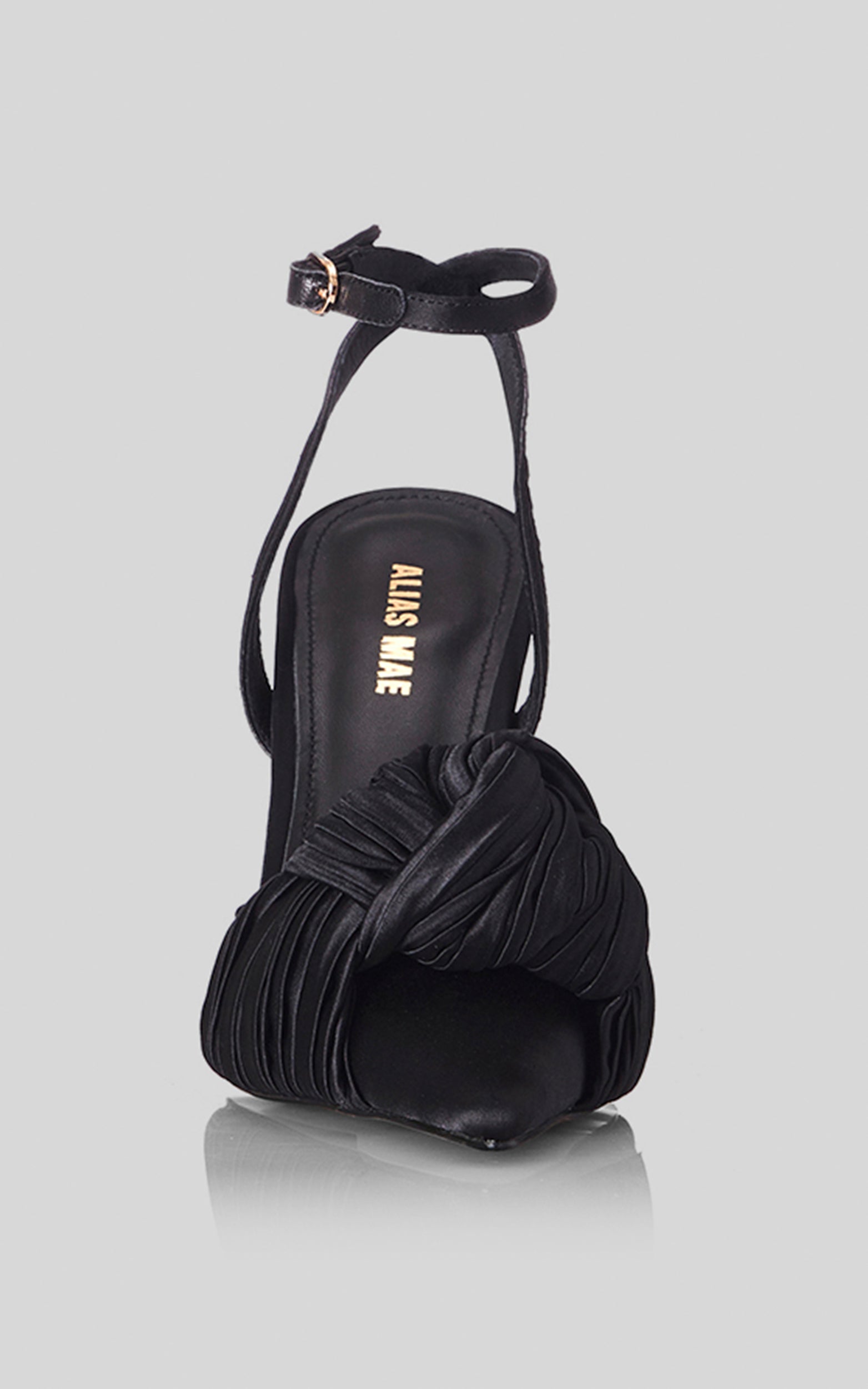 Alias Mae - Bonnie Heels in Black Satin