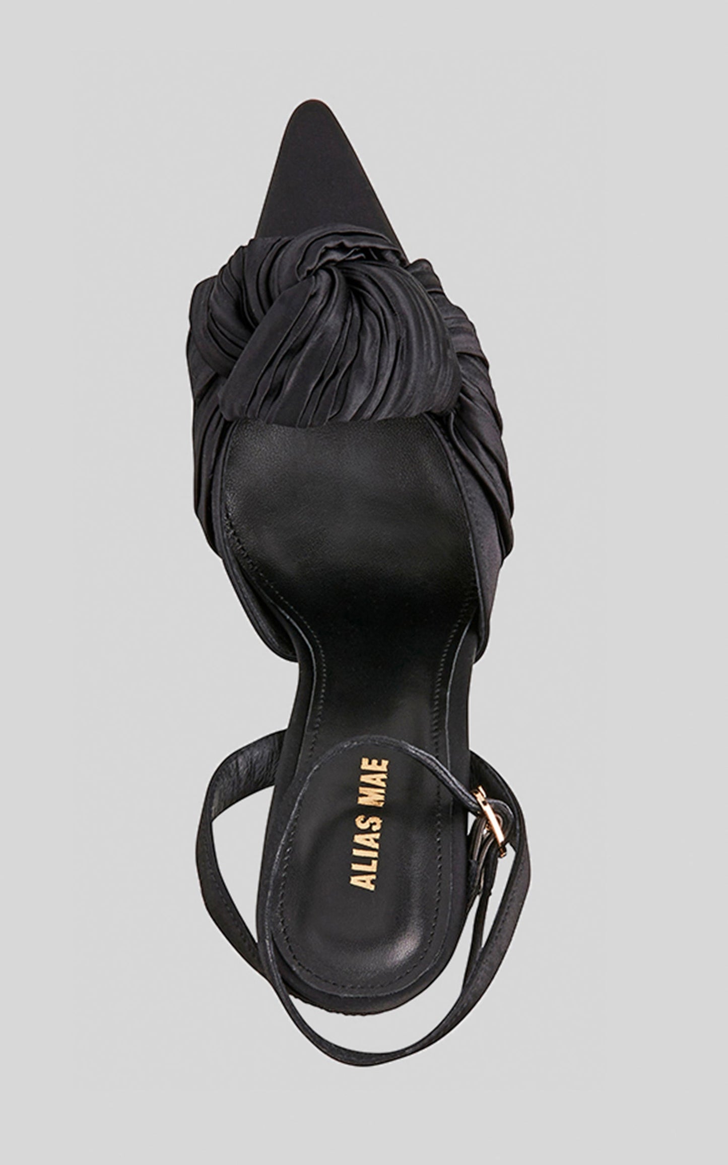 Alias Mae - Bonnie Heels in Black Satin