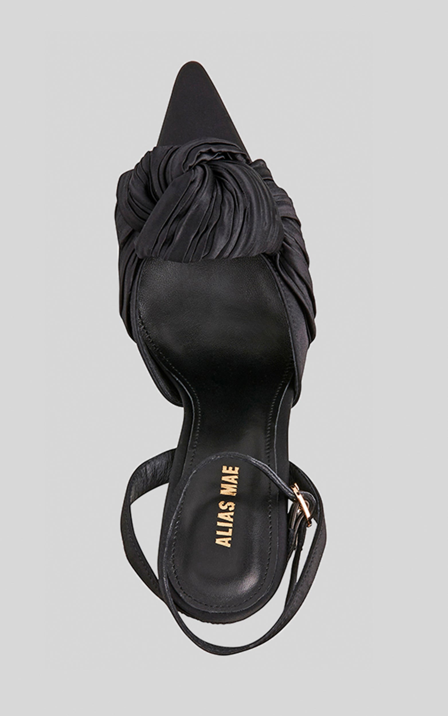 Alias Mae - Bonnie Heels in Black Satin