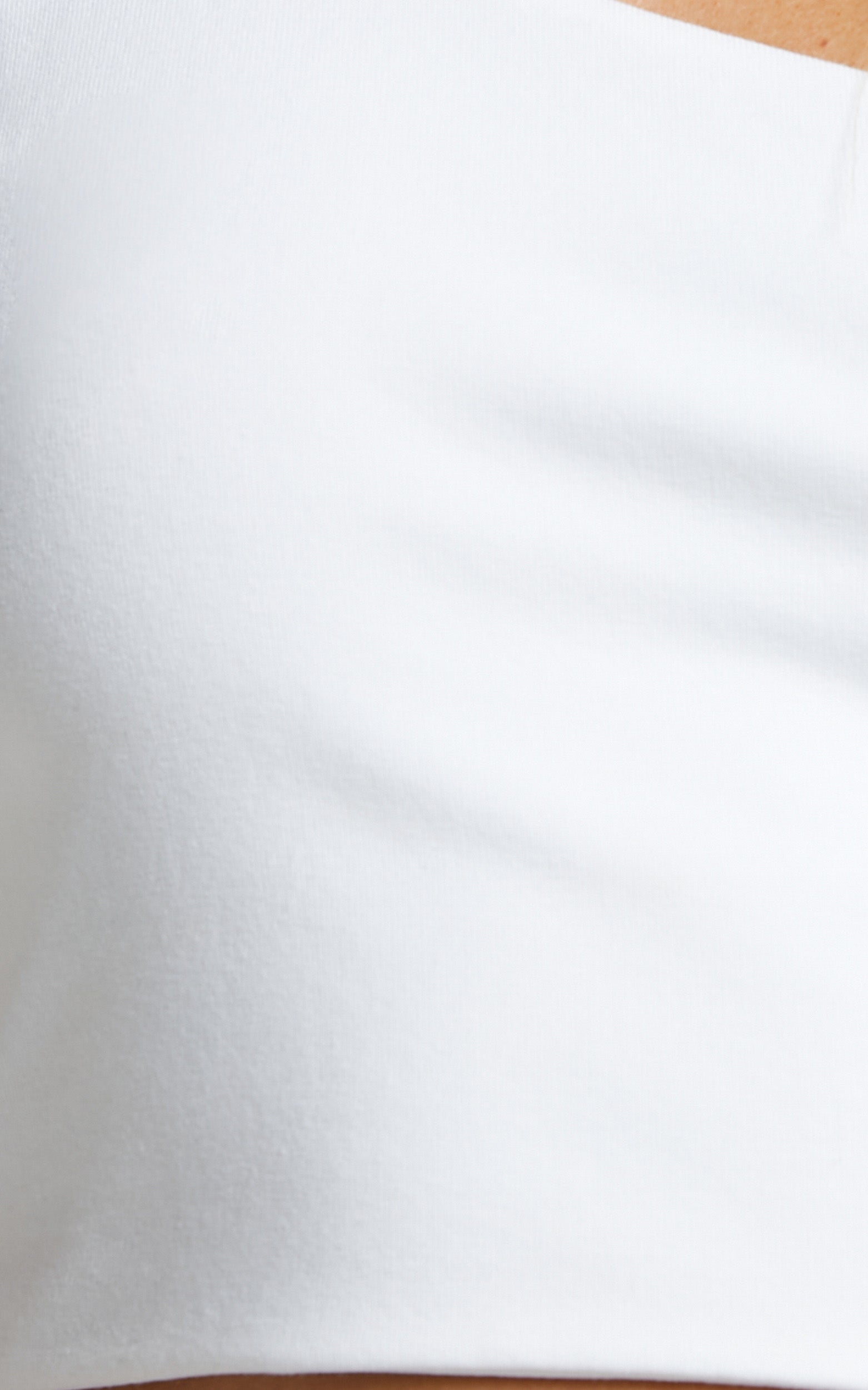 Bonny Top - One Shoulder Crop Top in White