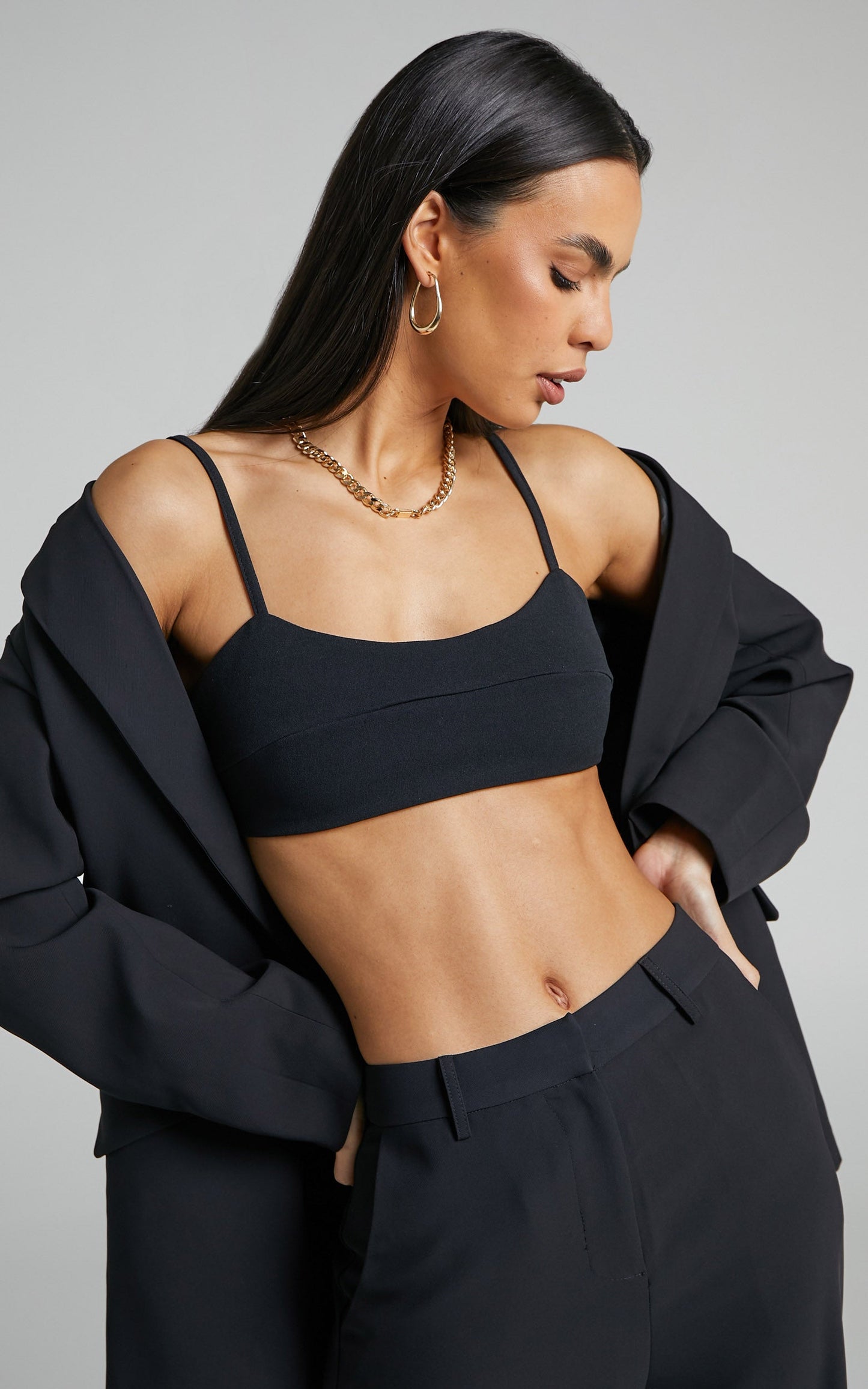 Brayson Bralette - Scoop Neck Bralette in Black