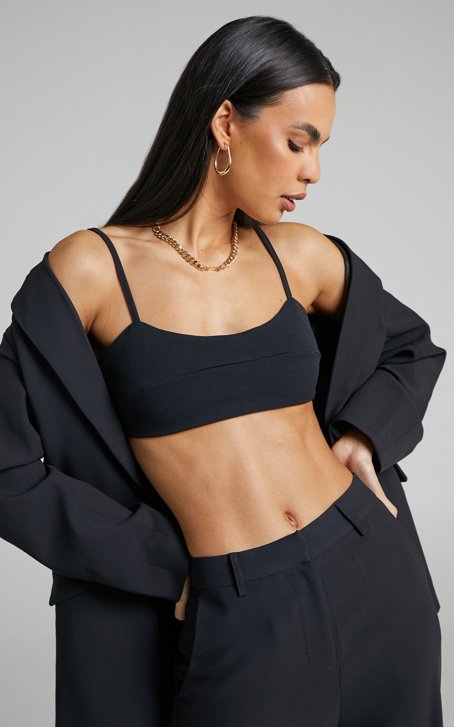 Brayson Bralette - Scoop Neck Bralette in Black
