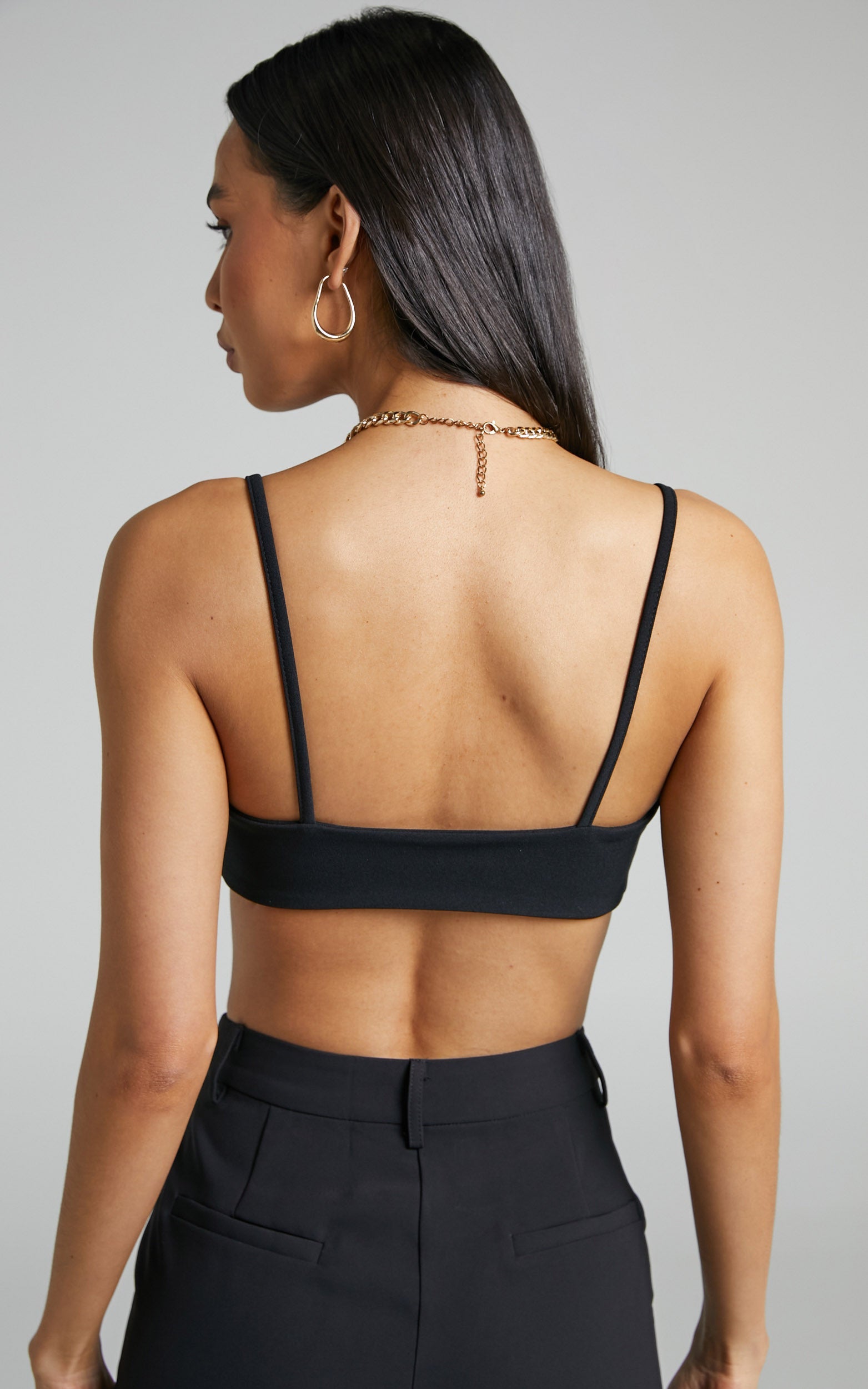 Brayson Bralette - Scoop Neck Bralette in Black