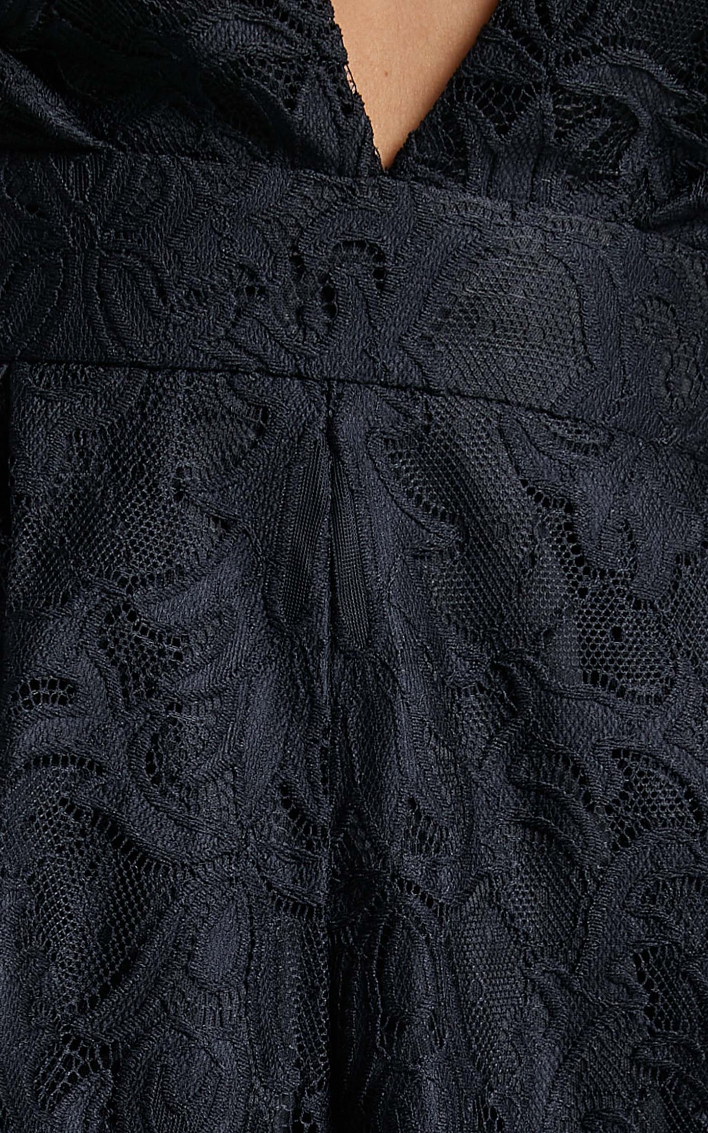 Break the Bar playsuit in Black Lace