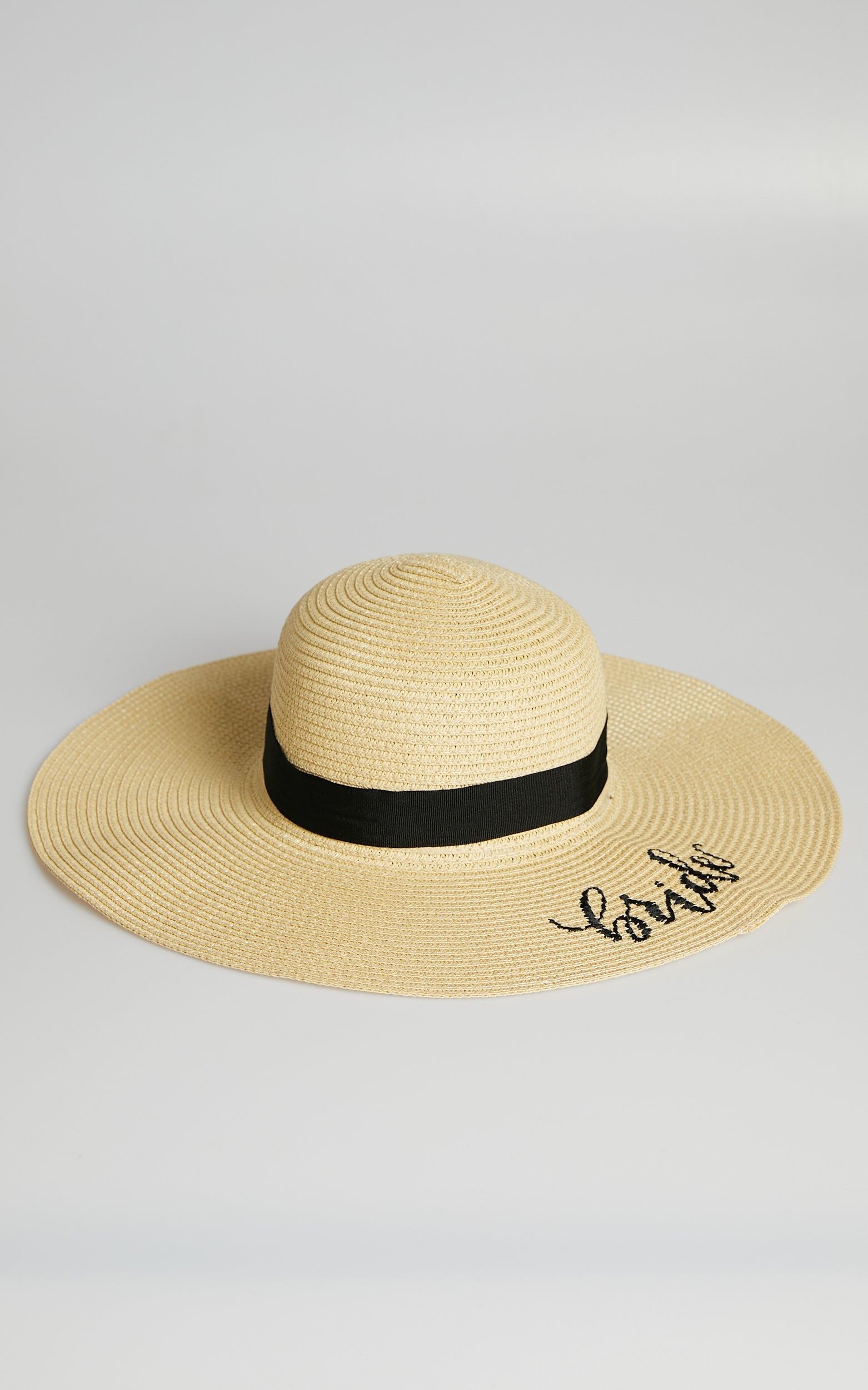 Bride Straw Hat in Nude