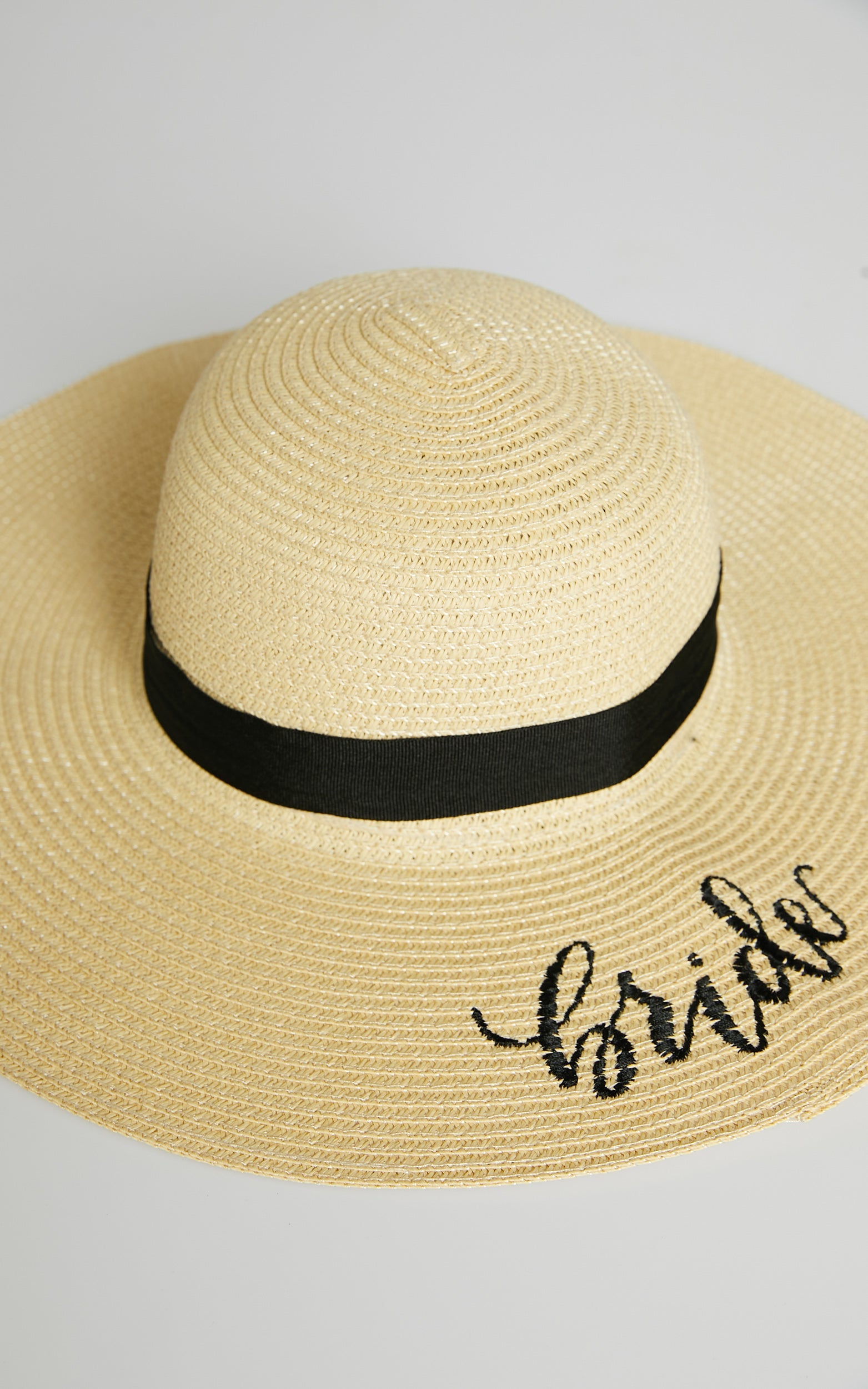 Bride Straw Hat in Nude