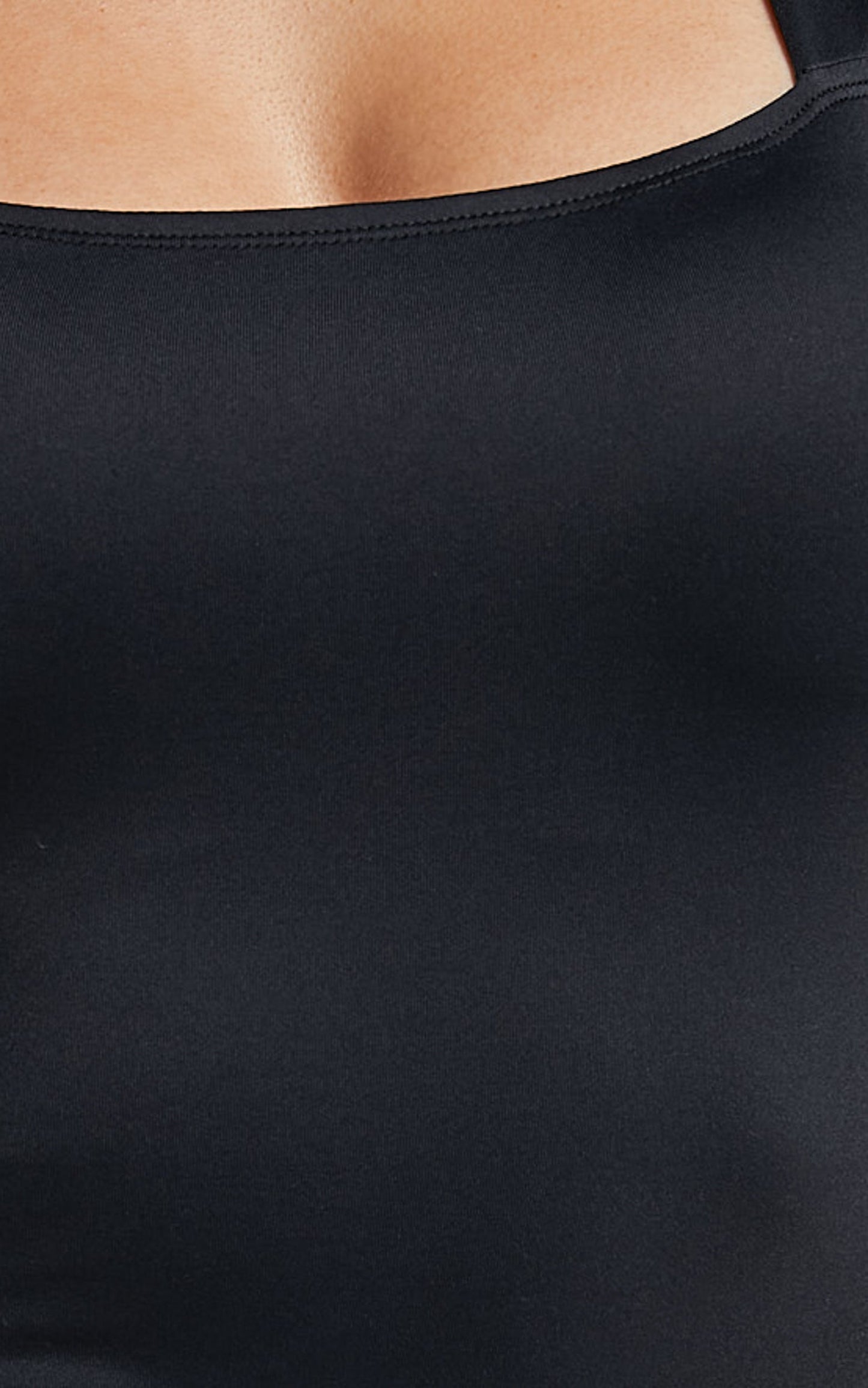 Briggs Bodysuit - Sheer Puff Sleeve in Black
