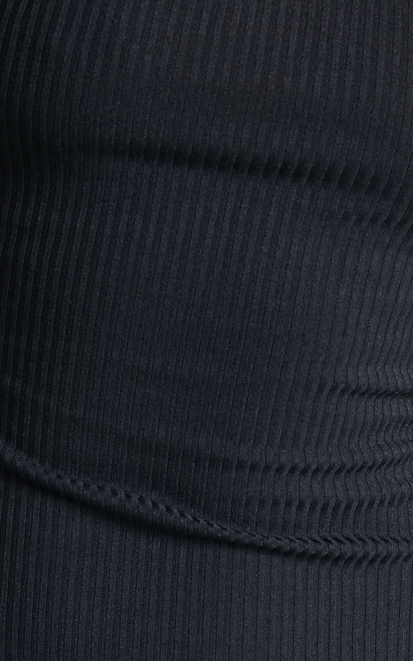 Bryce Mini Dress - Cut Out Ribbed Dress in Black