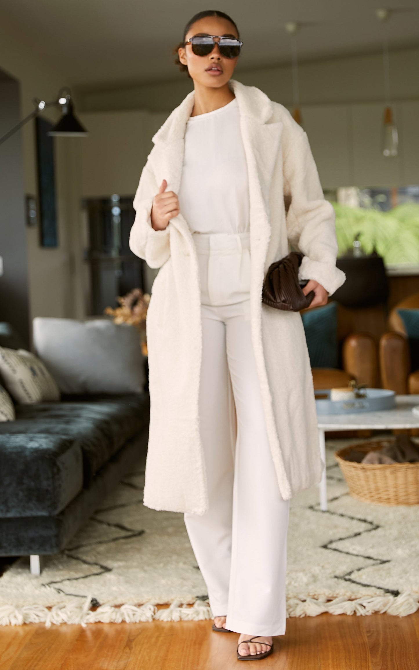 Cielito Coatigan - Longline Coatigan in Cream