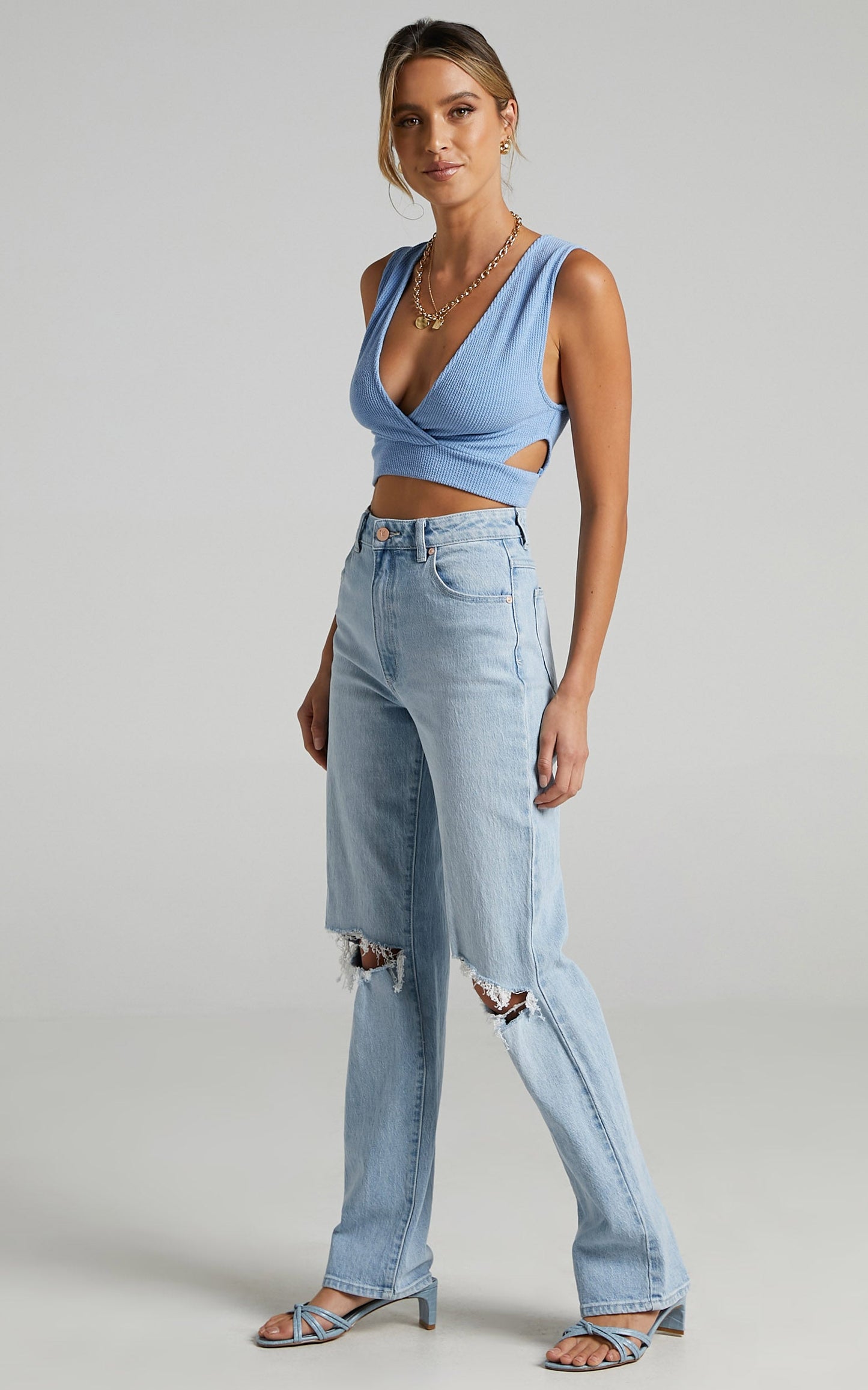 Calla Top in Blue