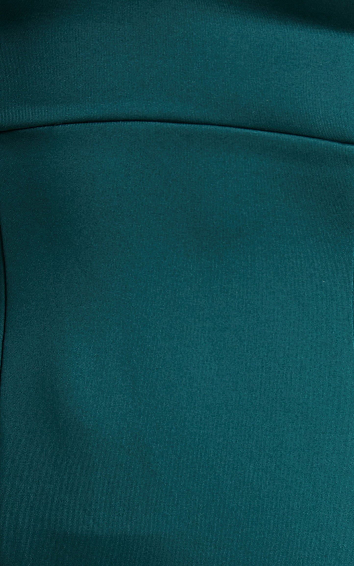 Calliope Plunge Neck Midi Dress with Split in Emerald