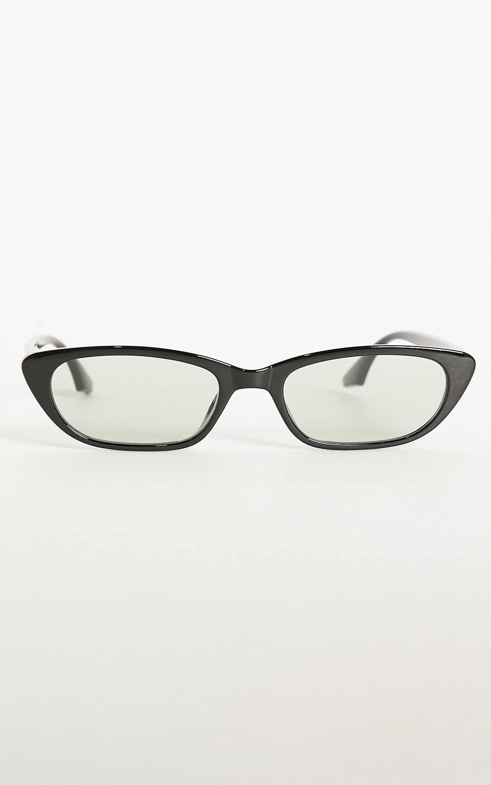 Camille Rectangle Sunglasses in Black