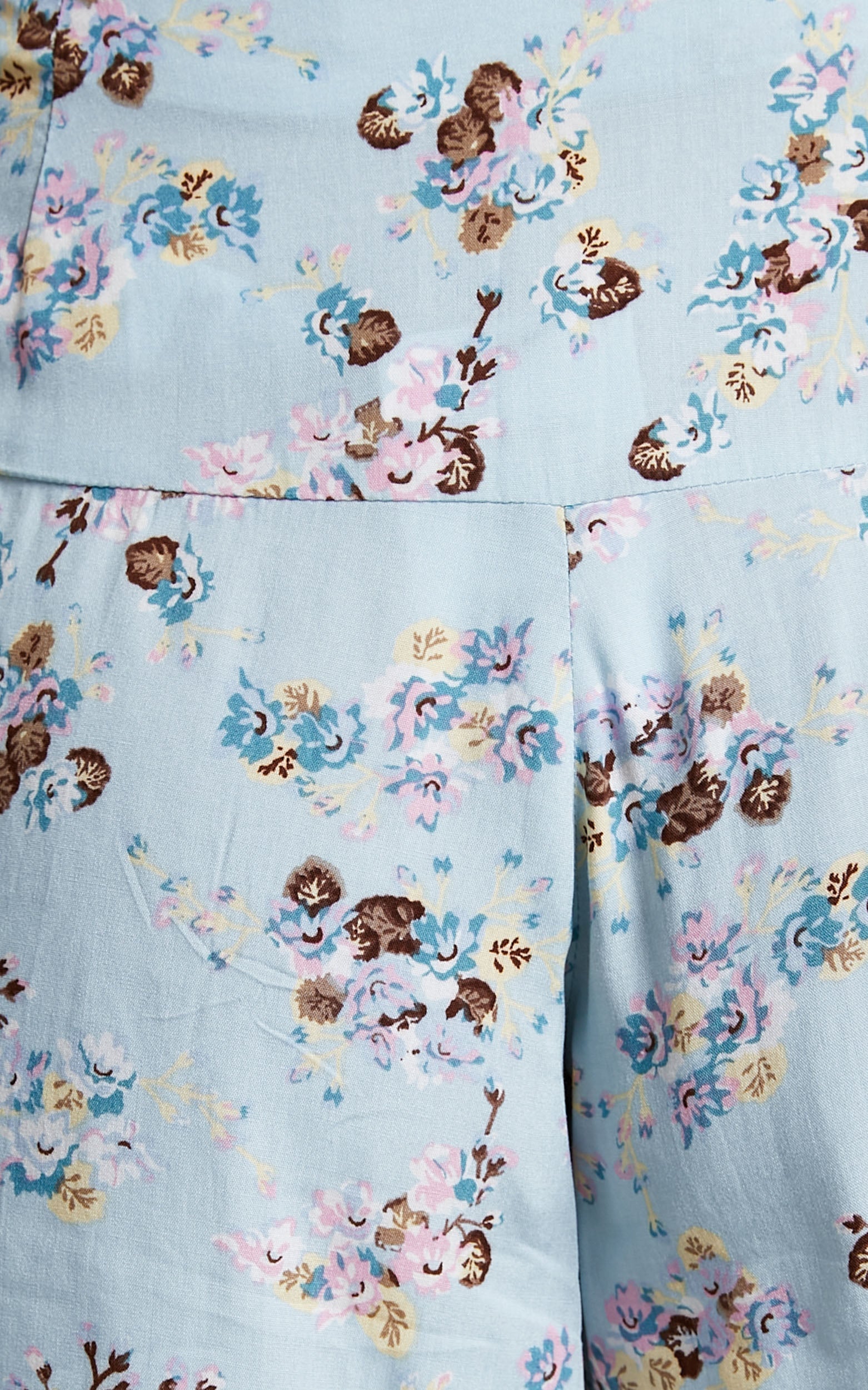 Caridad Shorts - Floaty Shorts in Baby Blue Floral