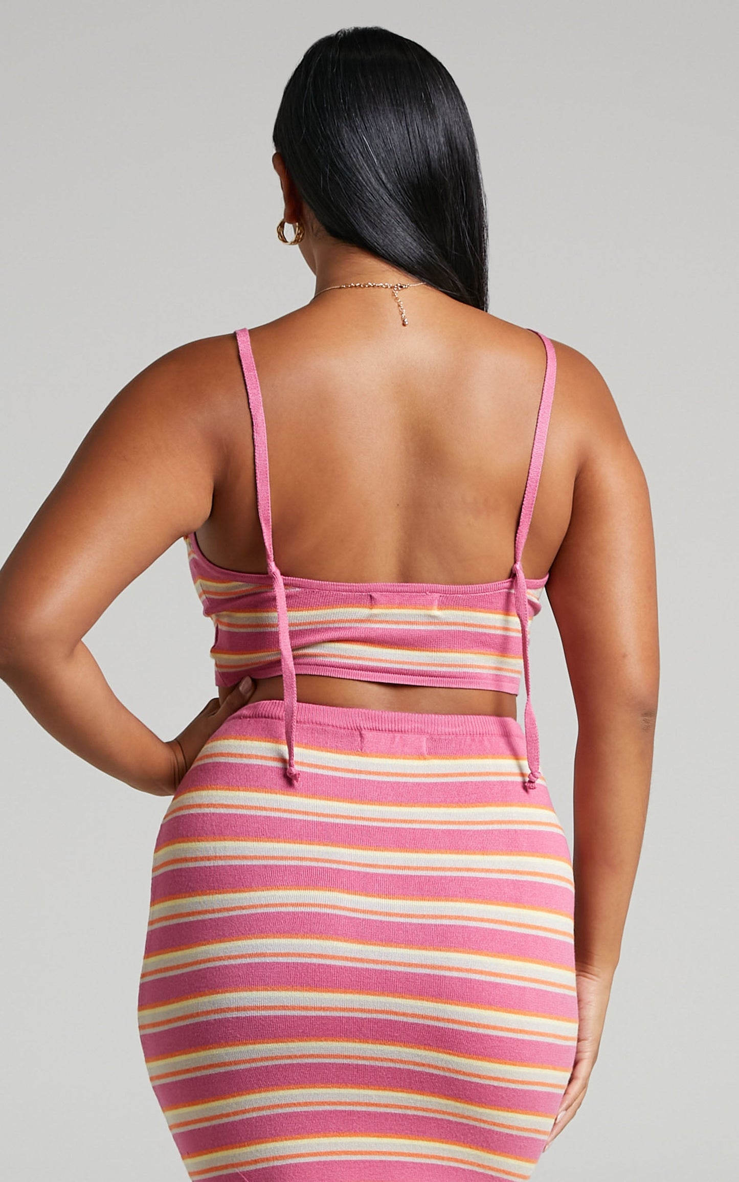 Carinata Top -  Knit Camisole Top in Carinata stripe