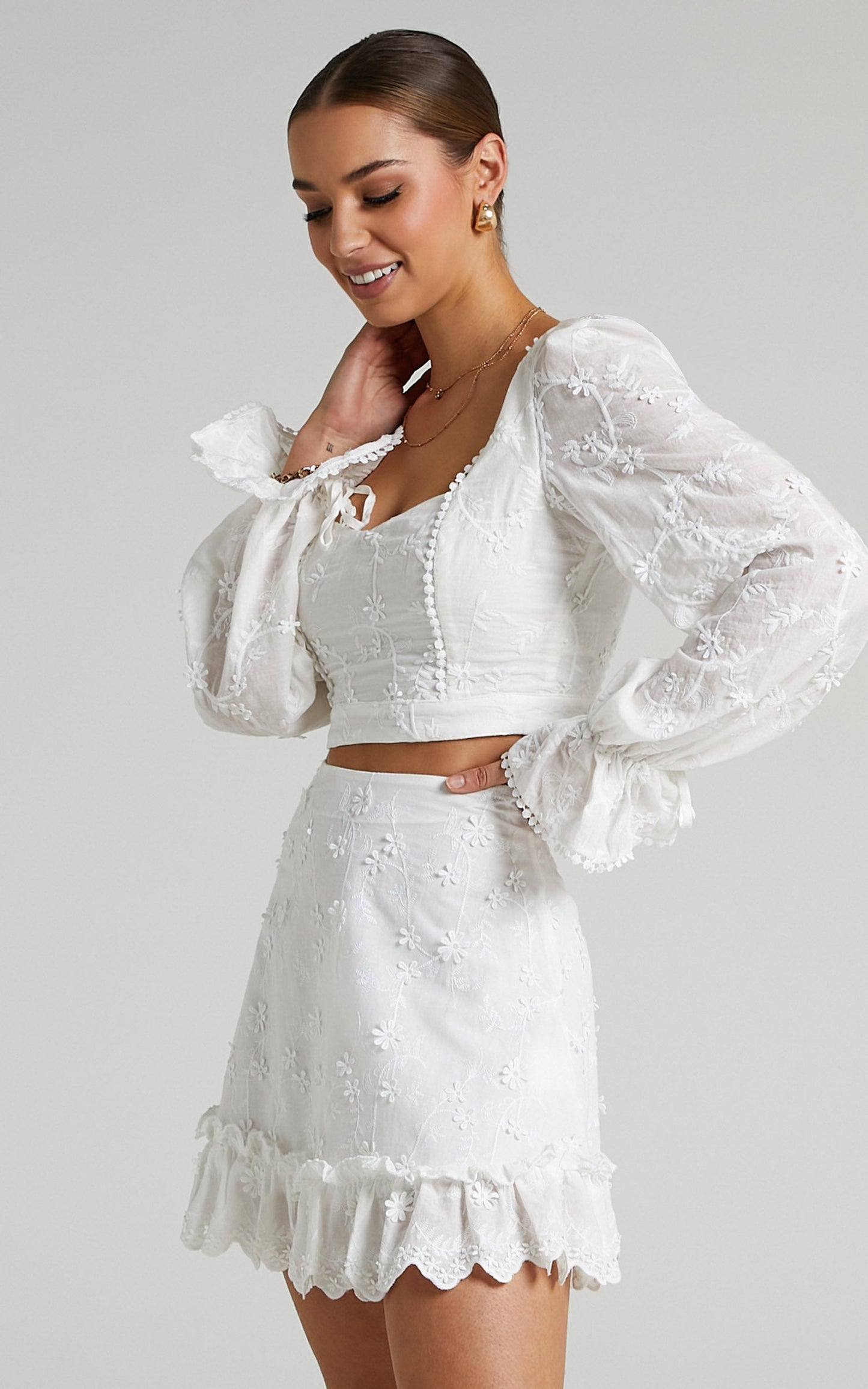 Carosa Skirt in White