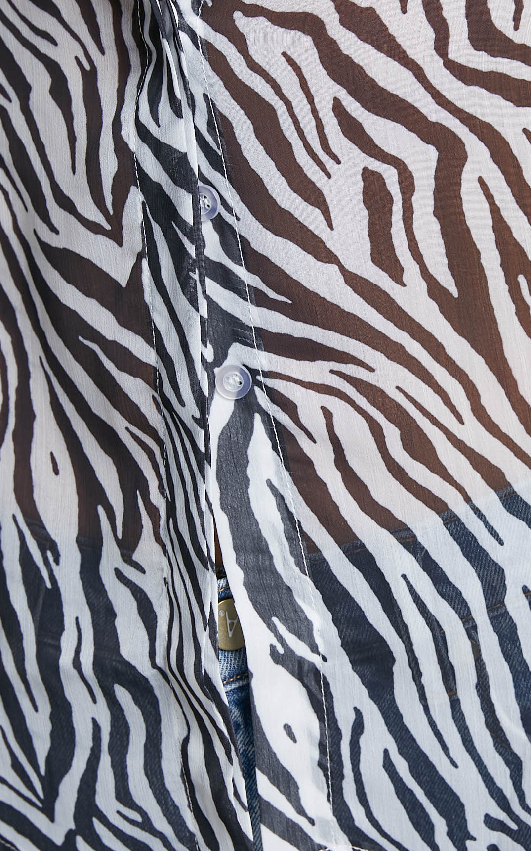 Cenette Shirt - Long Sleeve Shirt in Zebra