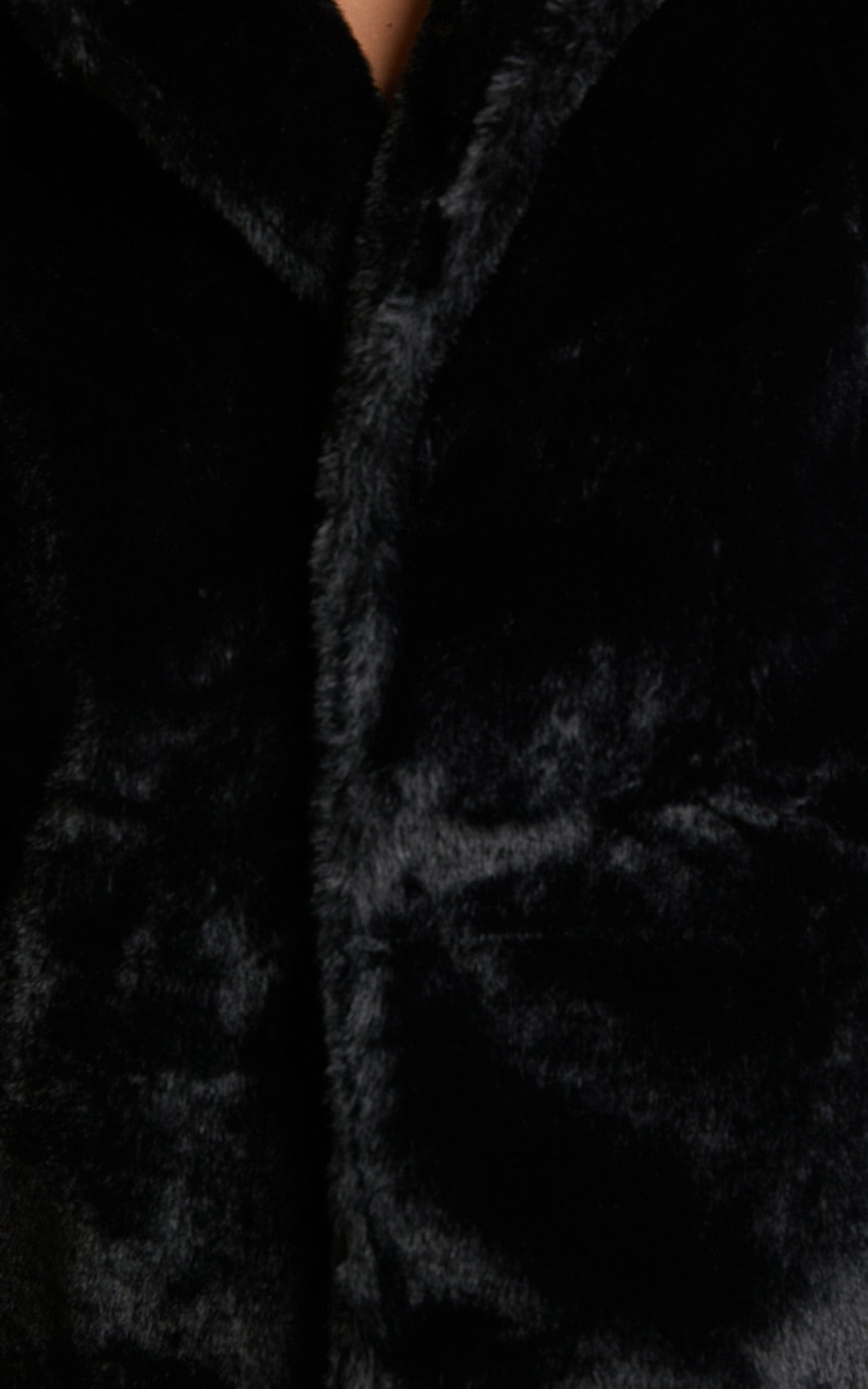 Cezziah Jacket - Faux Fur Jacket in Black
