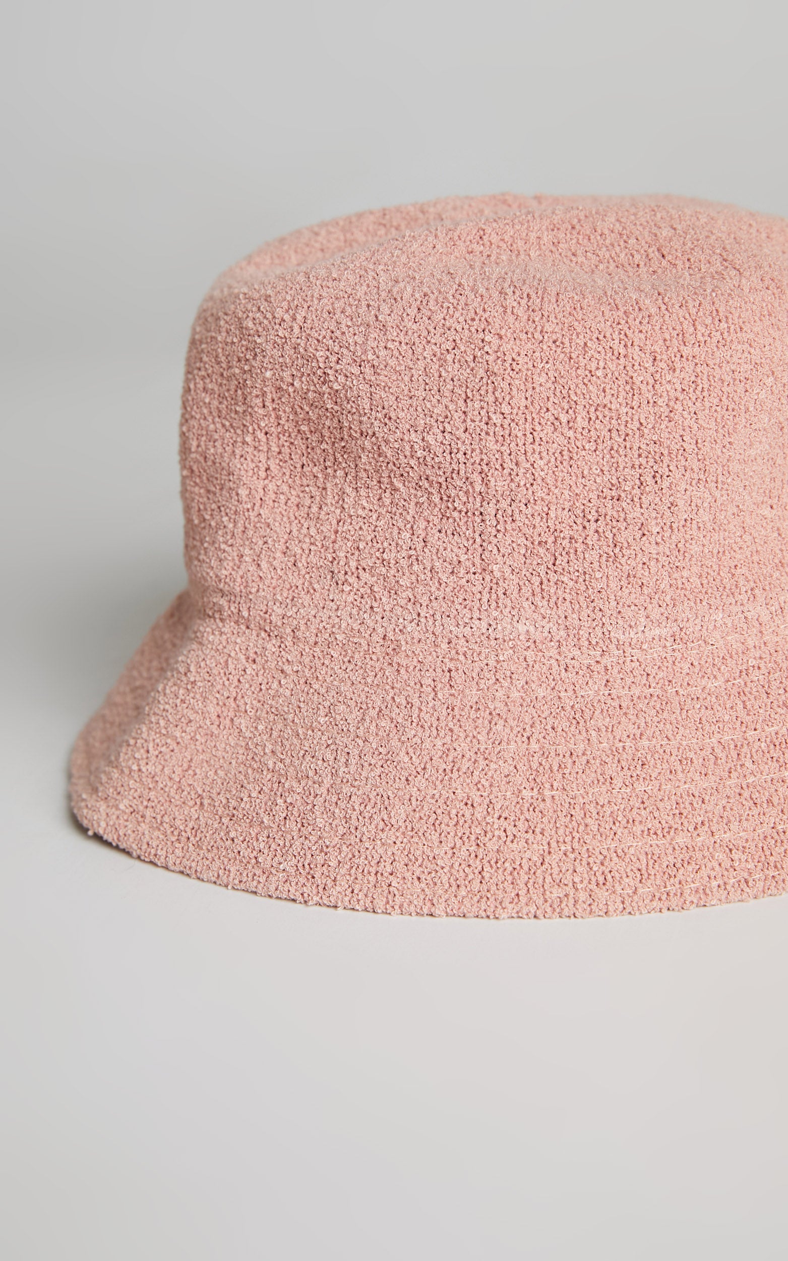 Charita Bucket Hat in Baby Pink